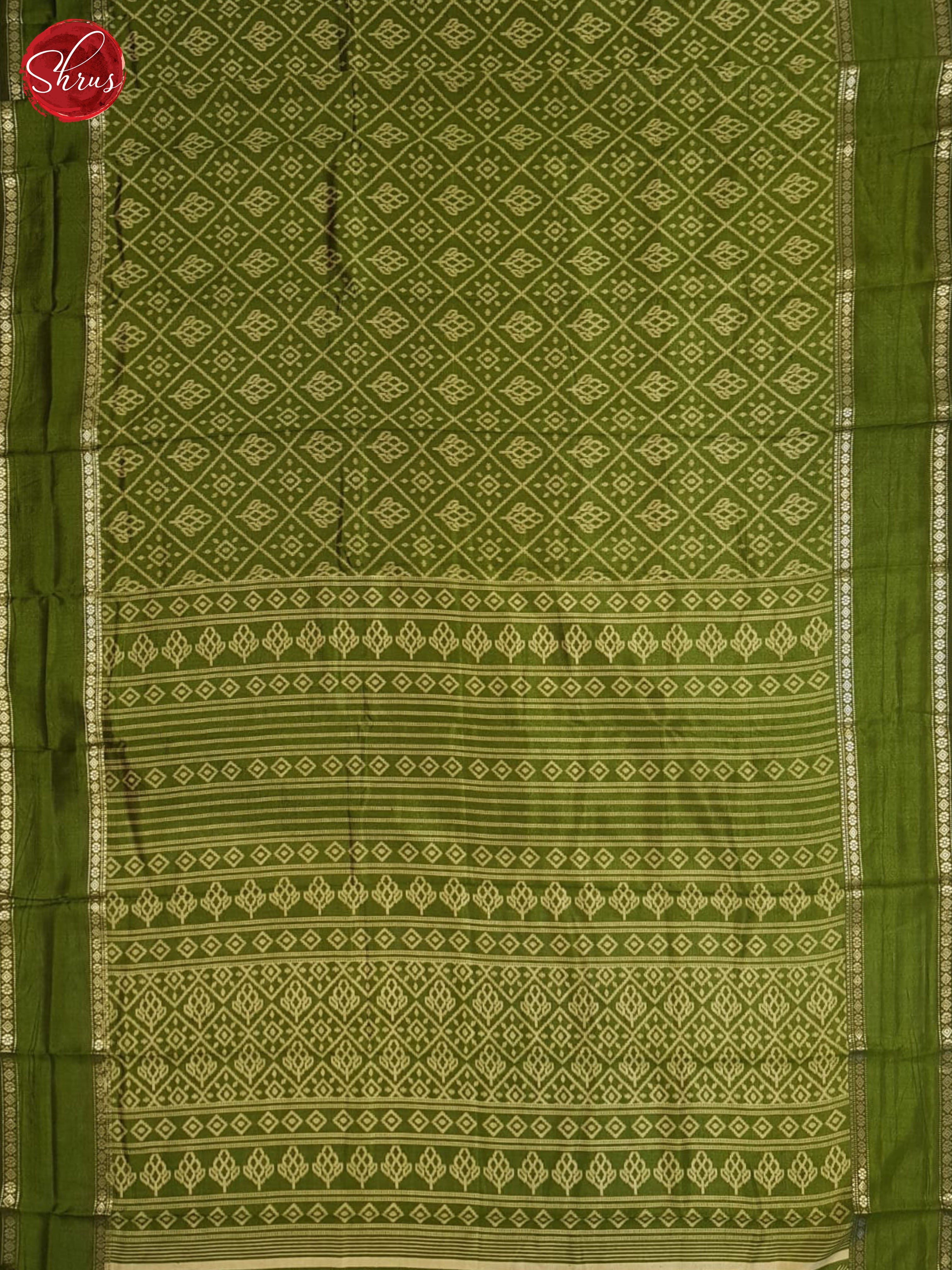 Green(single tone) -Semi Crepe Saree - Shop on ShrusEternity.com