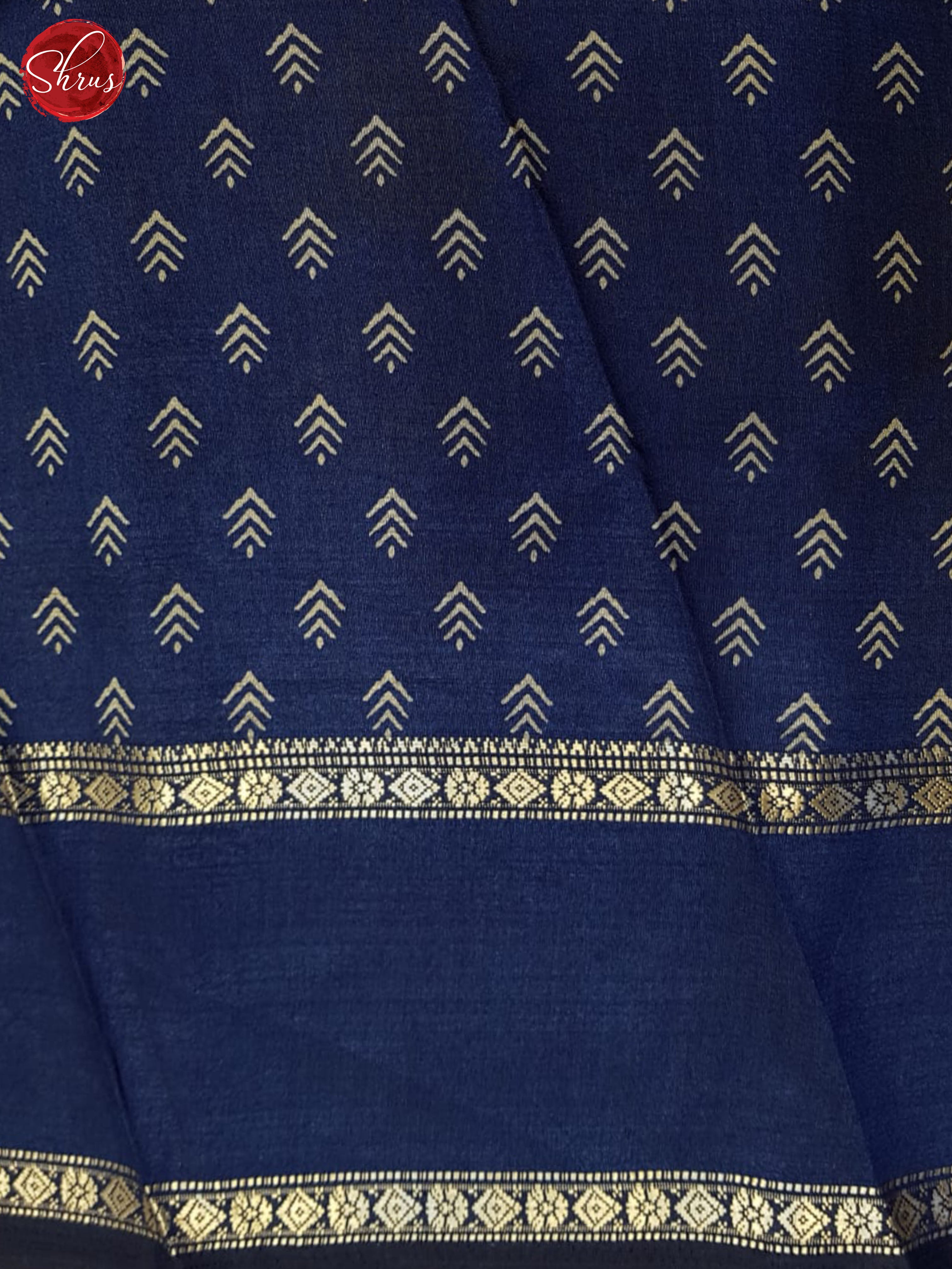 Blue(single tone) - Semi crepe saree - Shop on ShrusEternity.com