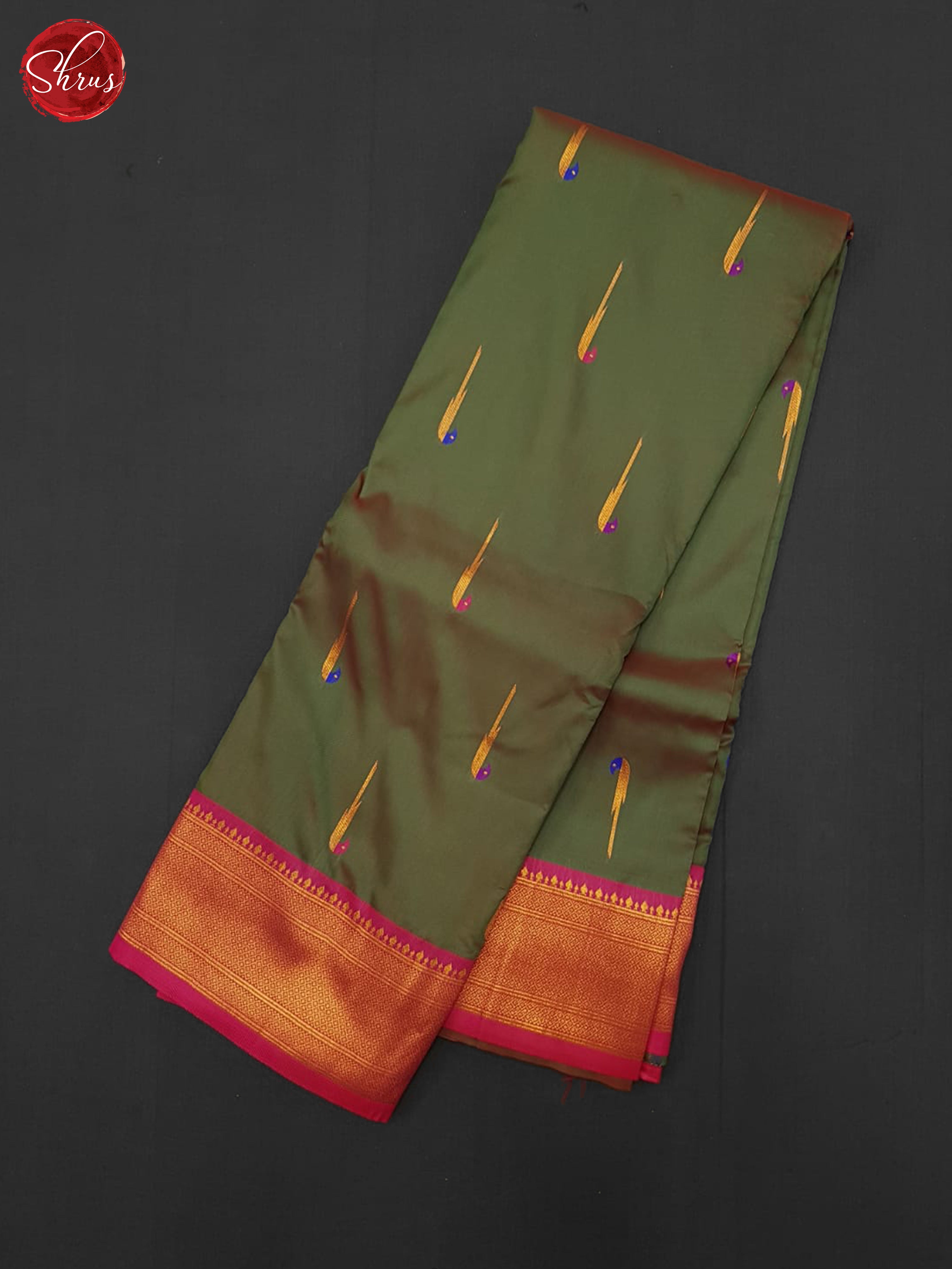 BJS30448 - Semi Kanchipuram Saree - Shop on ShrusEternity.com