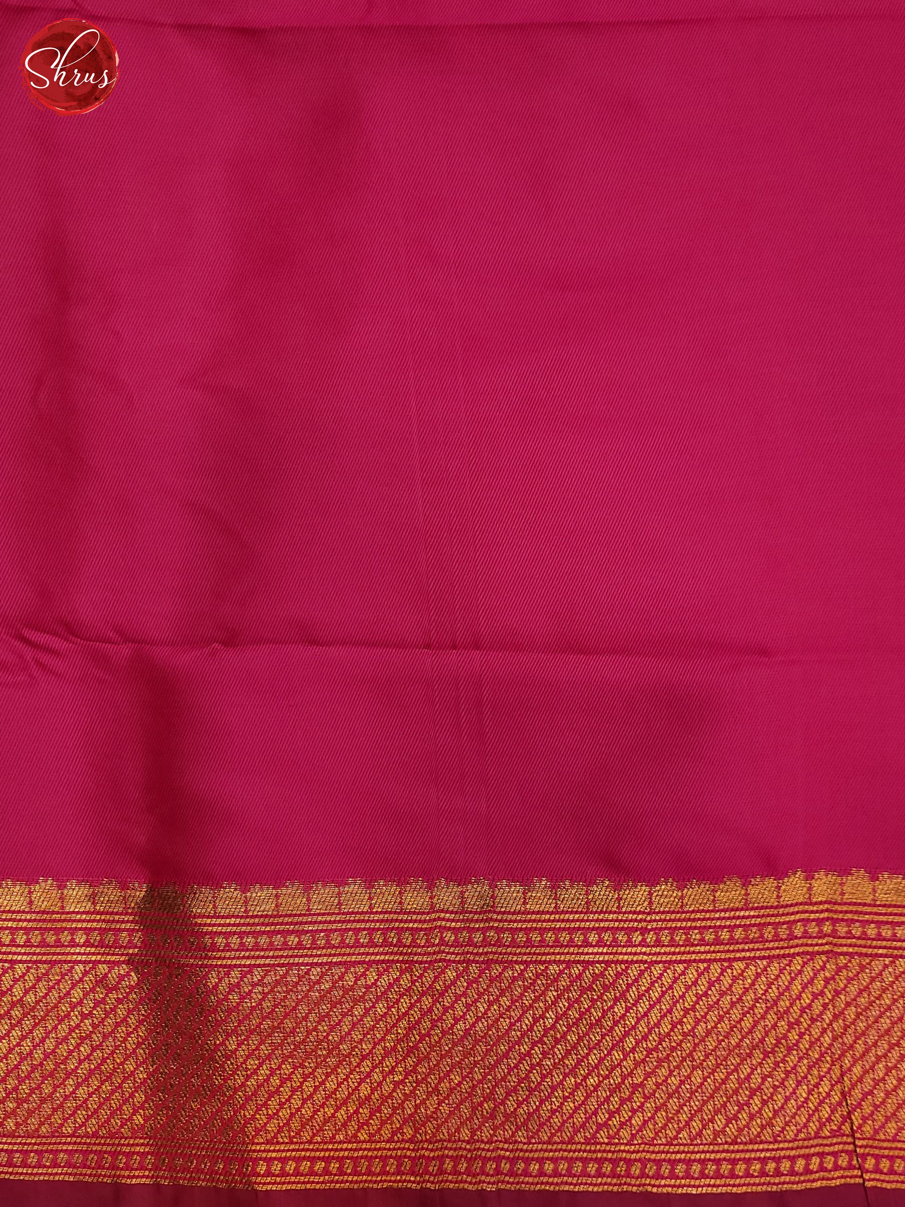 Black & Pink - Semi Kanchipuram Saree - Shop on ShrusEternity.com