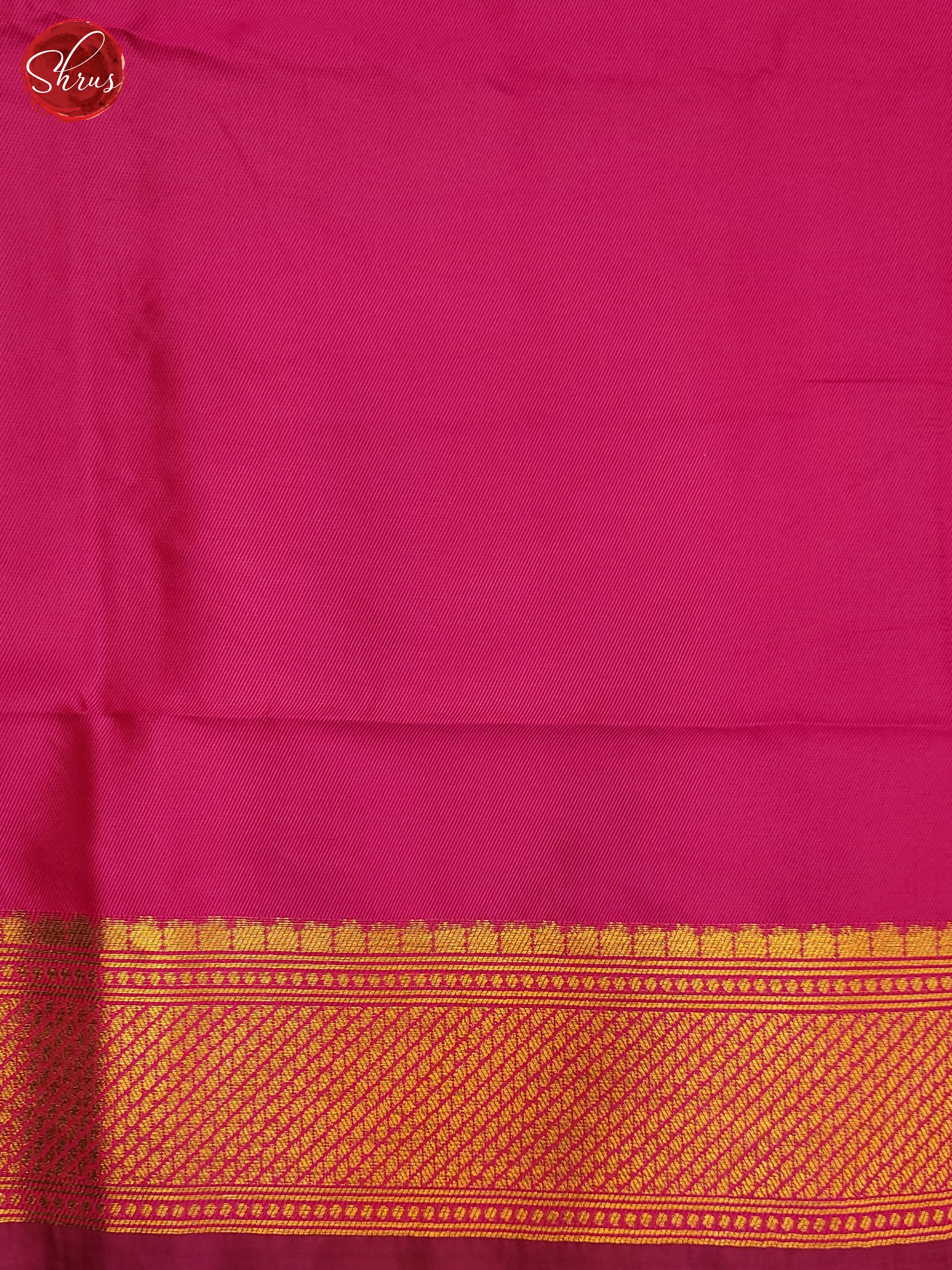 WIne & Pink - Semi Kanchipuram Saree - Shop on ShrusEternity.com