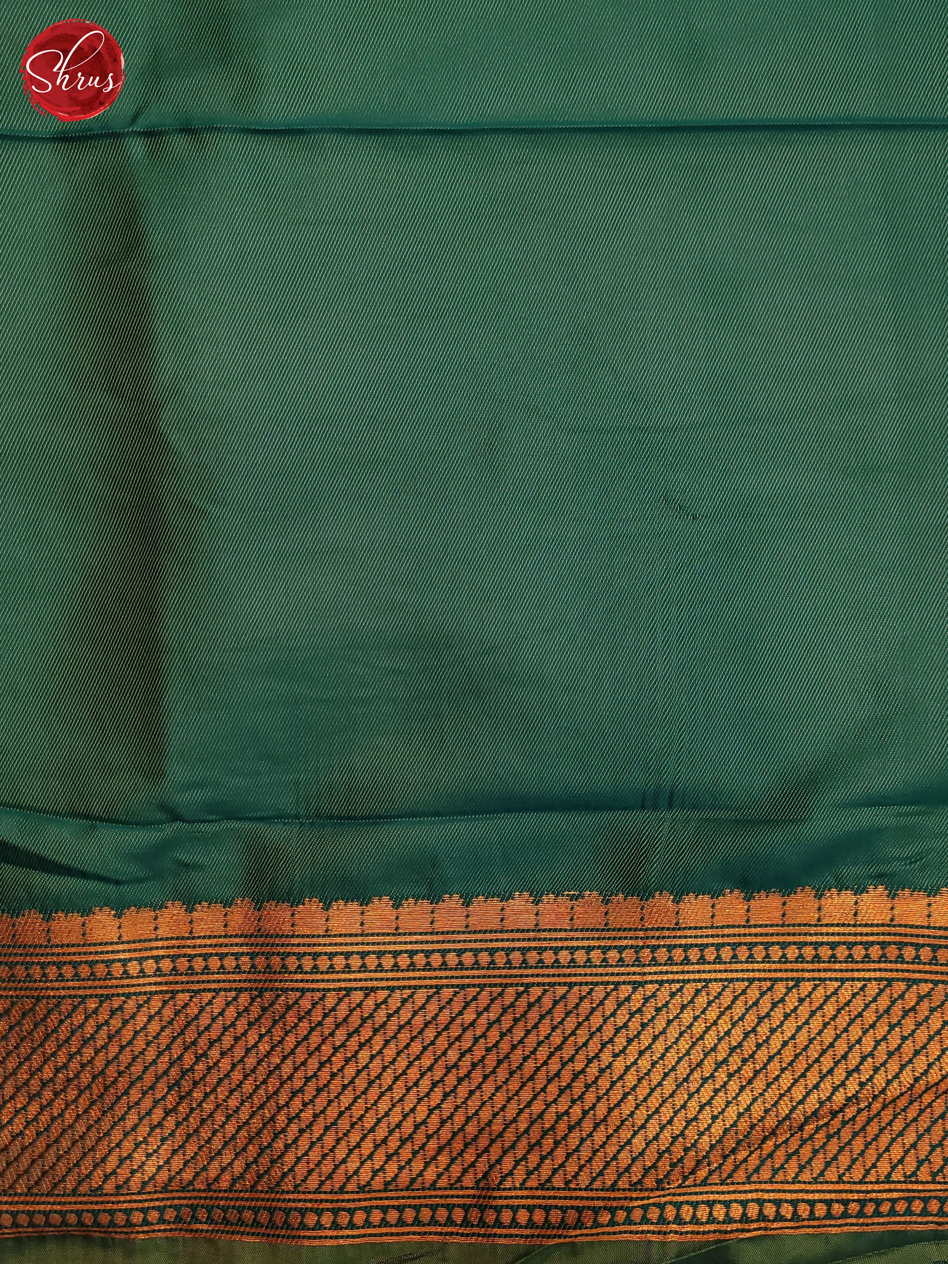 Yellow & Green - Semi Kanchipuram Saree - Shop on ShrusEternity.com