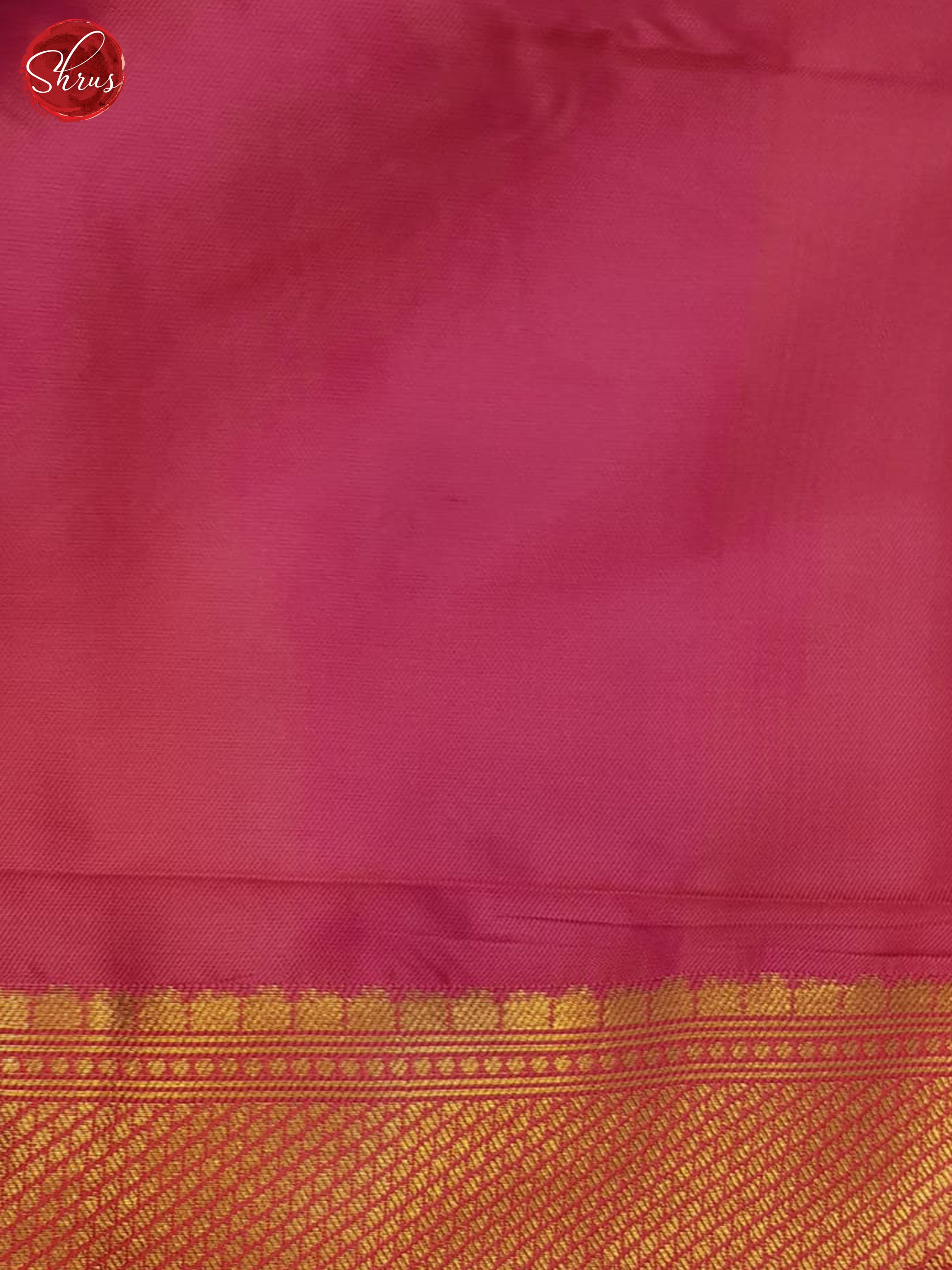 Peacock green and Pink- Semi Kanchipuram Saree - Shop on ShrusEternity.com