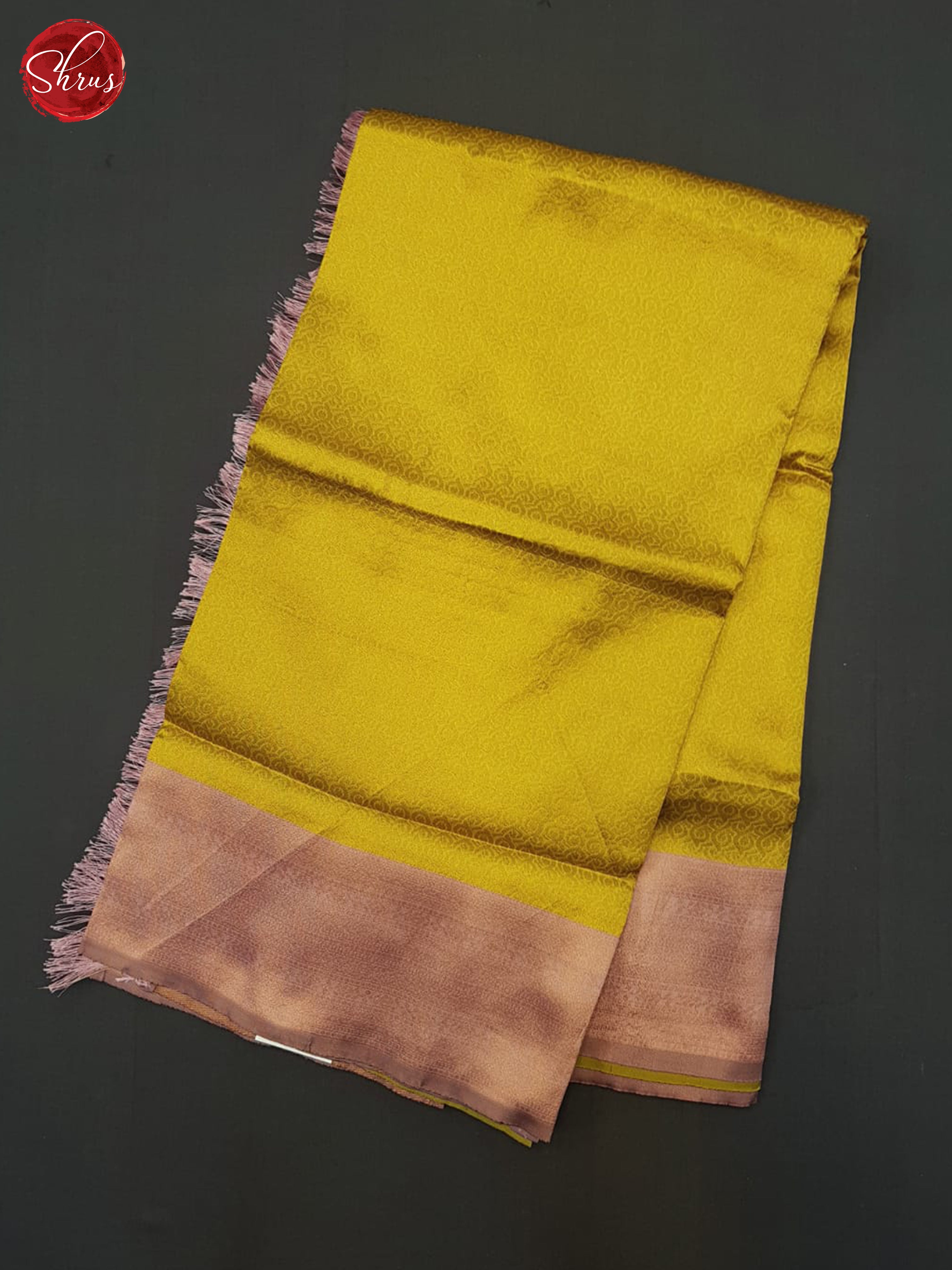 Yellow & Pink  - Semi Kanchipuram Saree - Shop on ShrusEternity.com