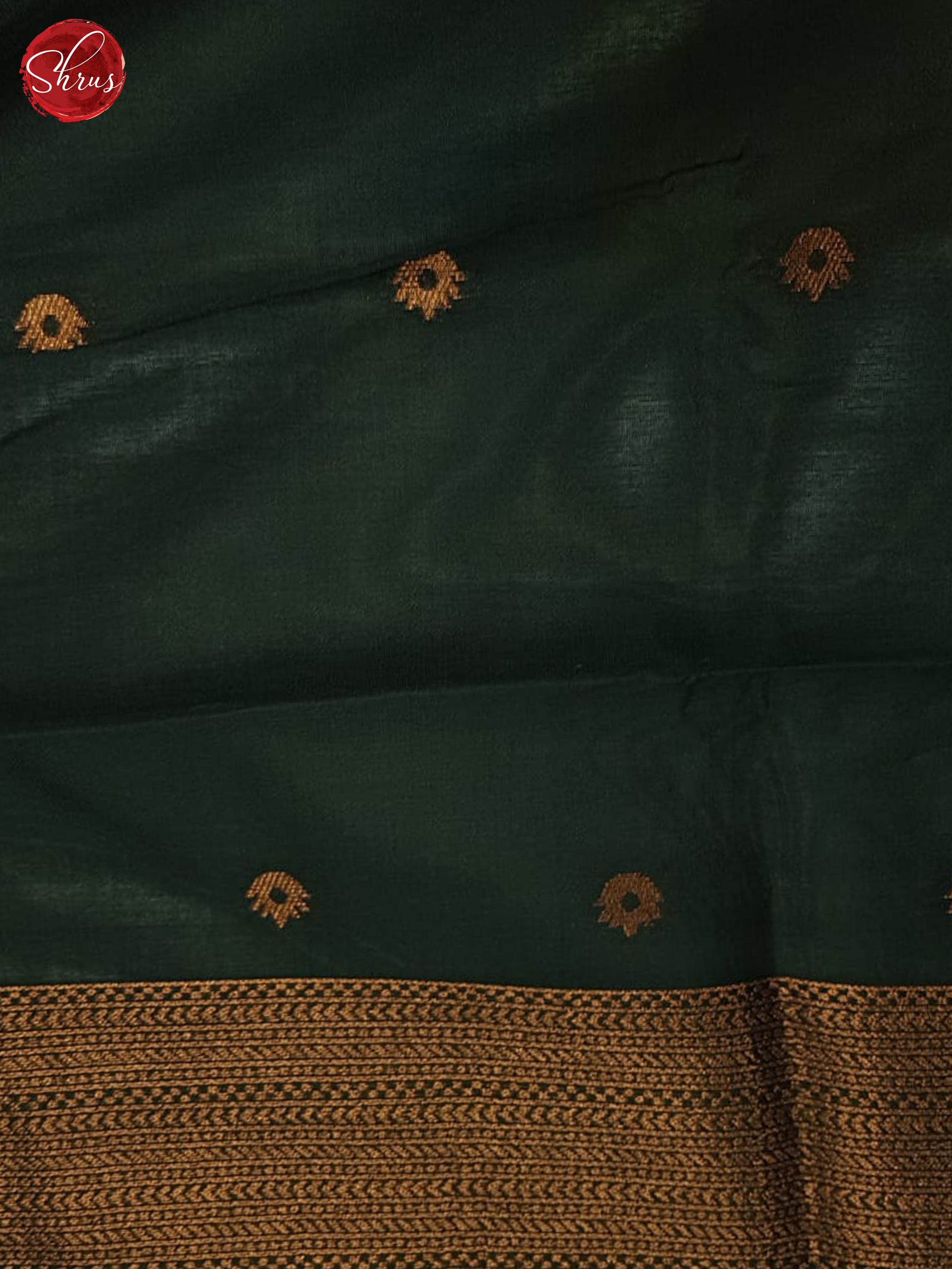 Mustard & Green- Semi Kanchipuram Saree - Shop on ShrusEternity.com