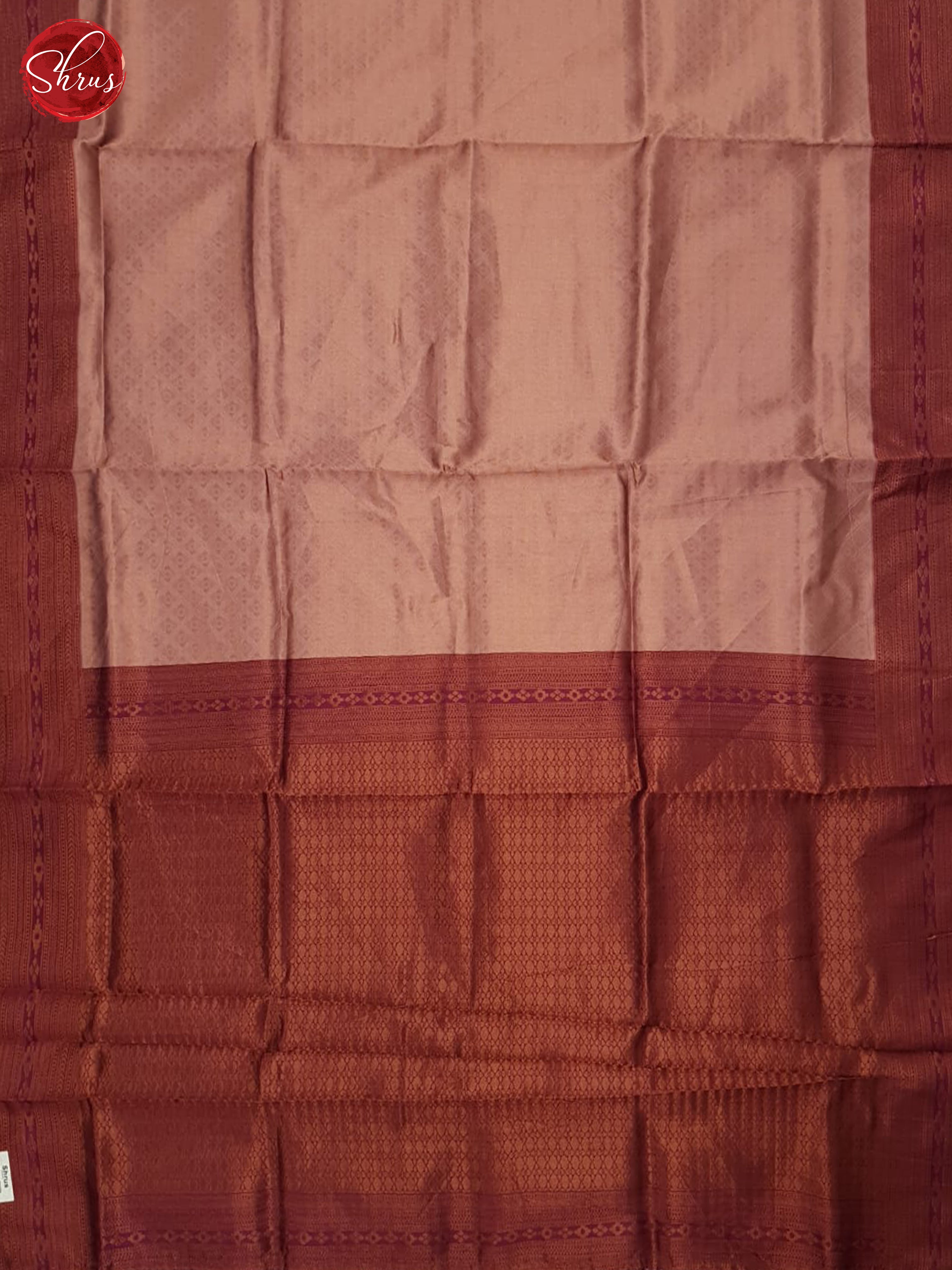 Onion Pink & Maroon - Semi Kanchipuram Saree - Shop on ShrusEternity.com