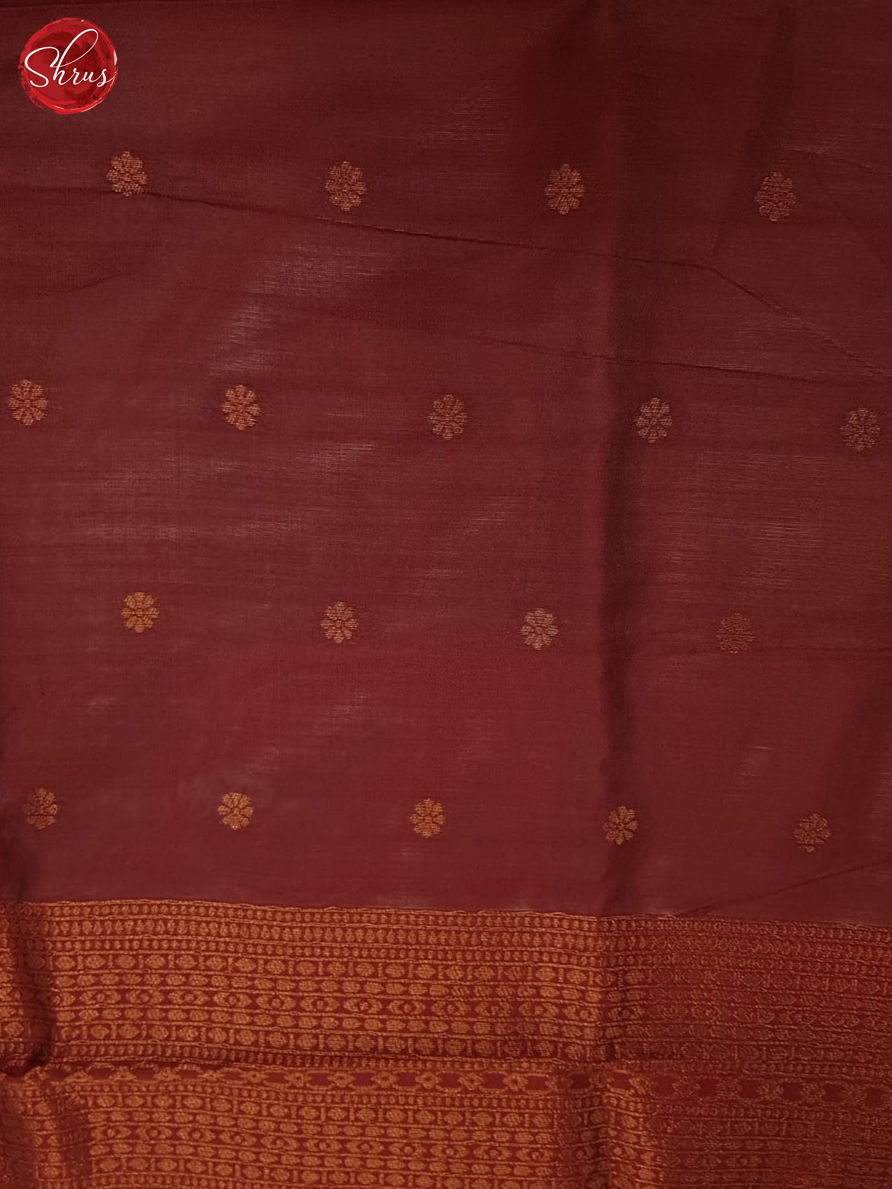 Grey & arakku Maroon - Semi Kanchipuram Saree - Shop on ShrusEternity.com