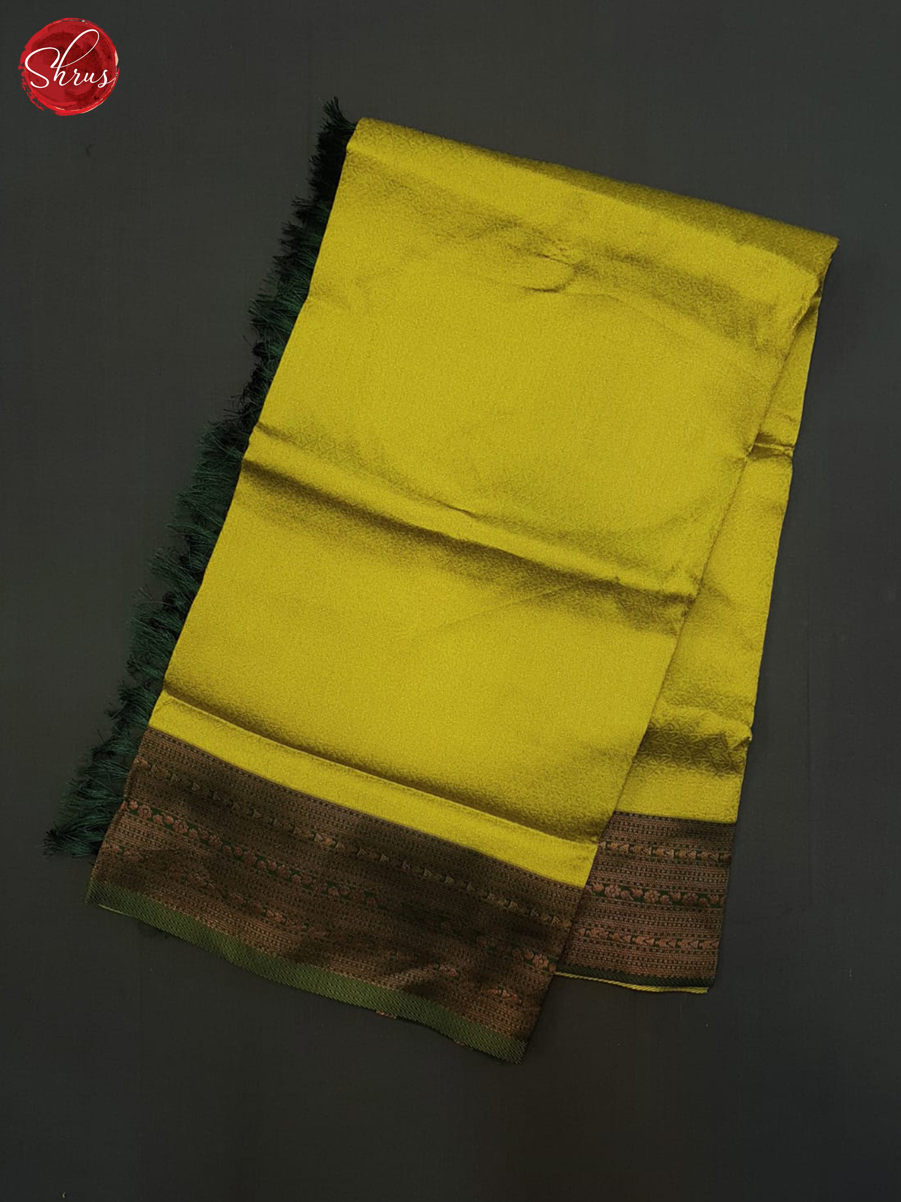 Green & Dark Green - Semi Kanchipuram Saree - Shop on ShrusEternity.com