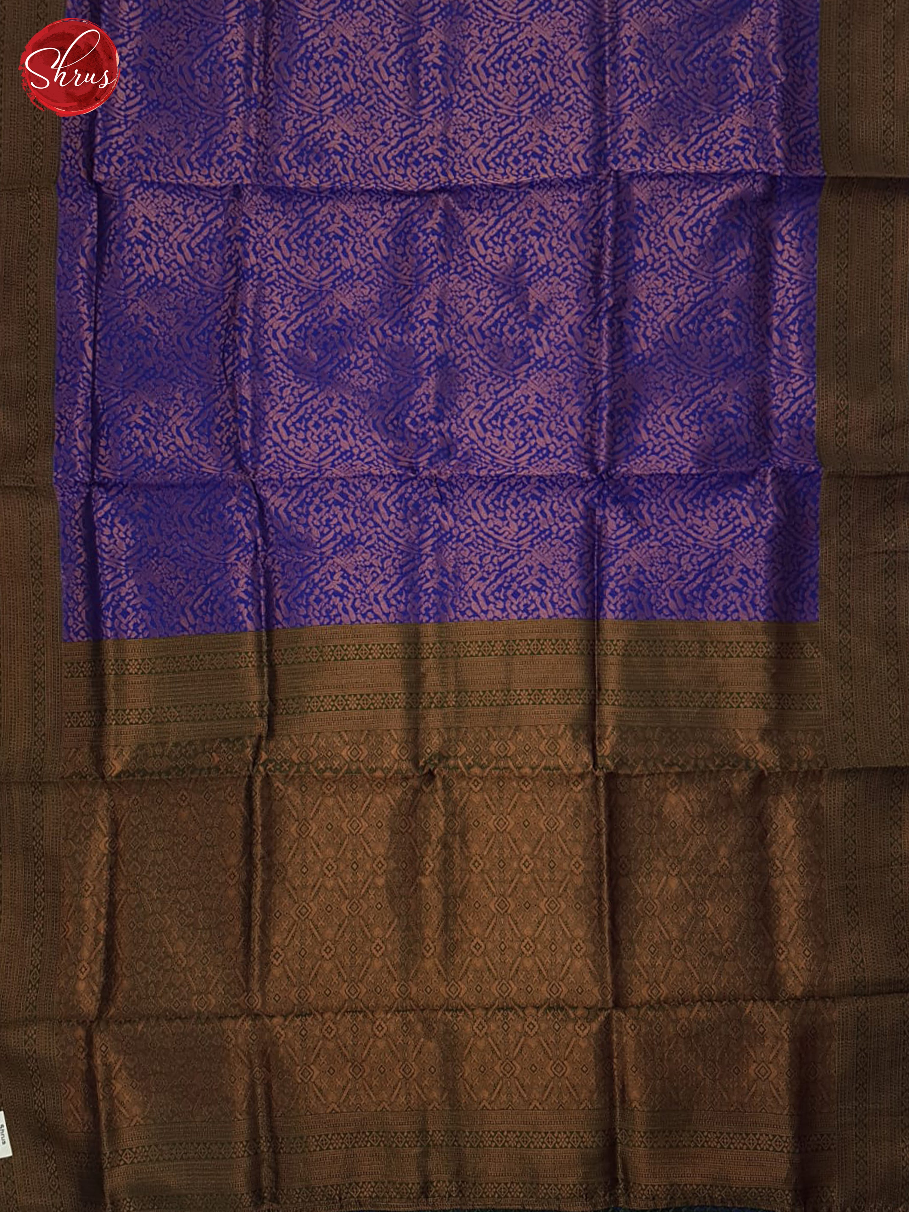 Blue & Green - Semi Kanchipuram Saree - Shop on ShrusEternity.com