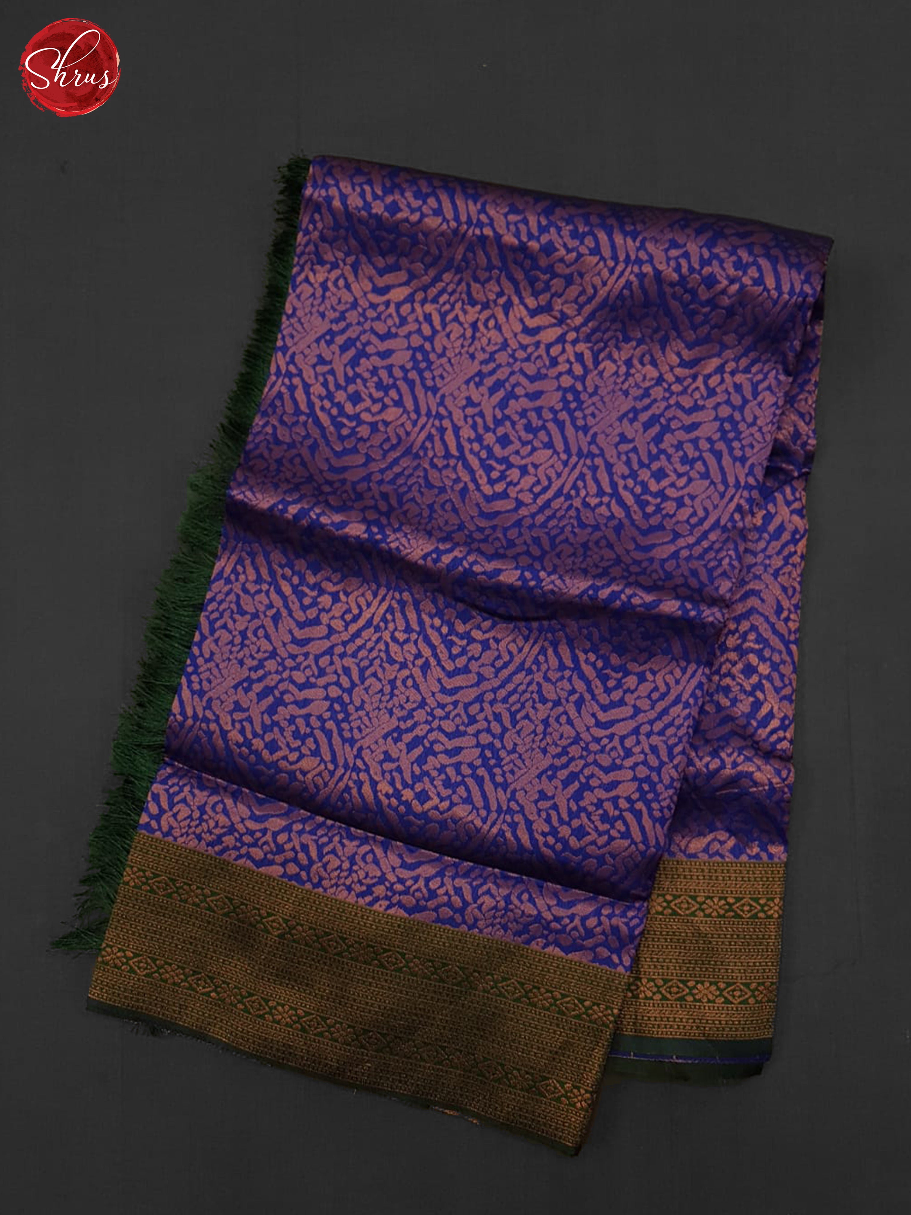 Blue & Green - Semi Kanchipuram Saree - Shop on ShrusEternity.com