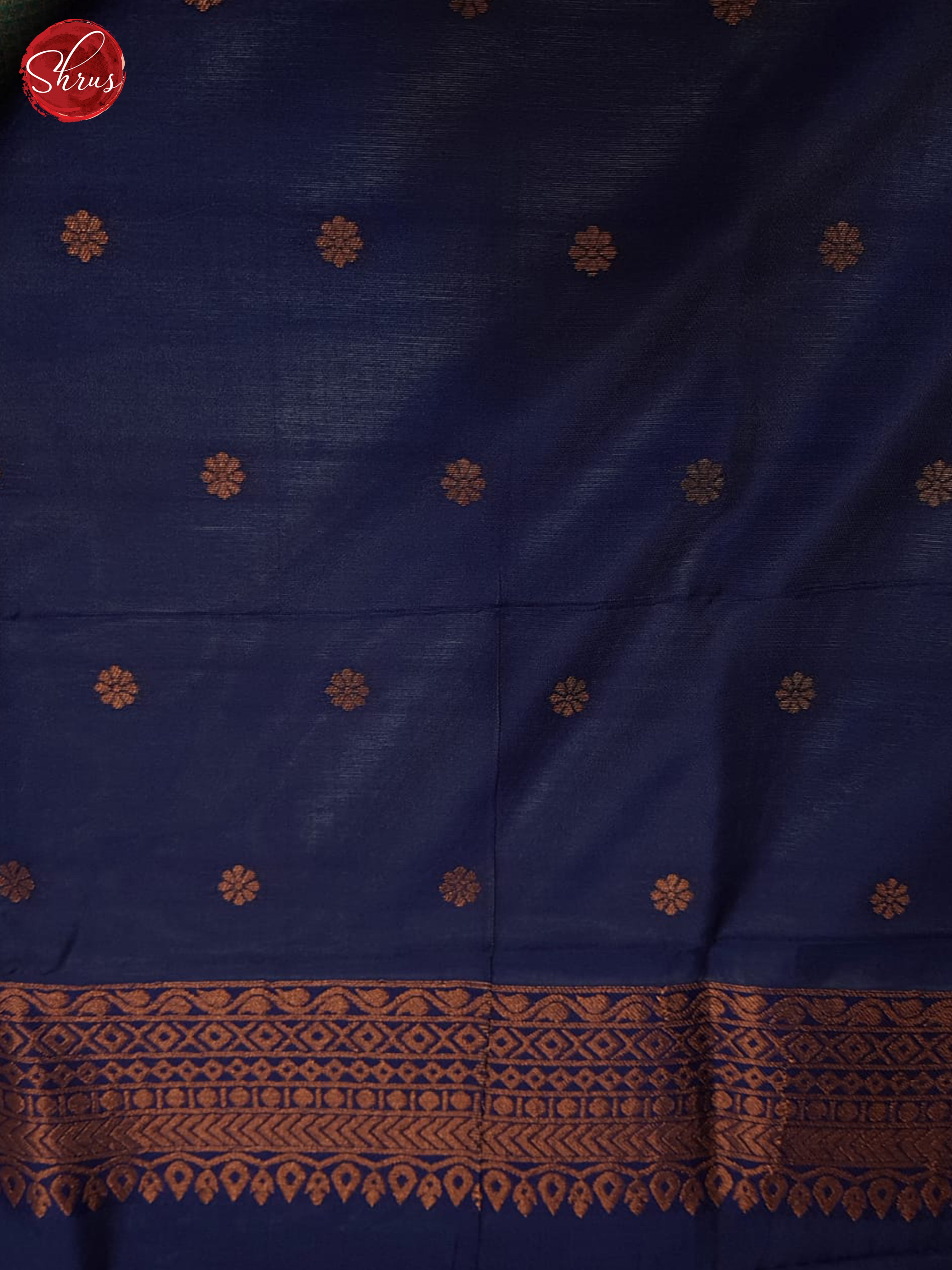 Green & Blue - Semi Kanchipuram Saree - Shop on ShrusEternity.com