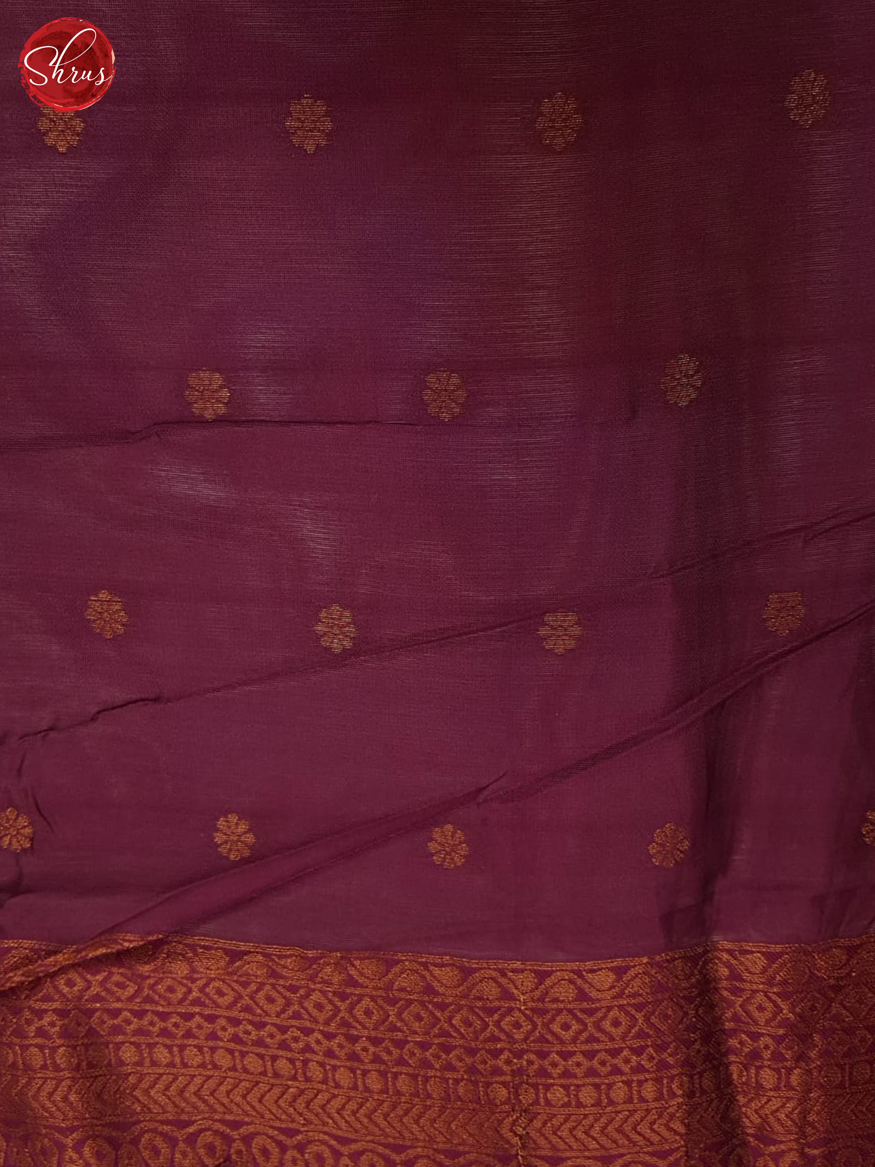 Blue & Maroon - Semi Kanchipuram Saree - Shop on ShrusEternity.com