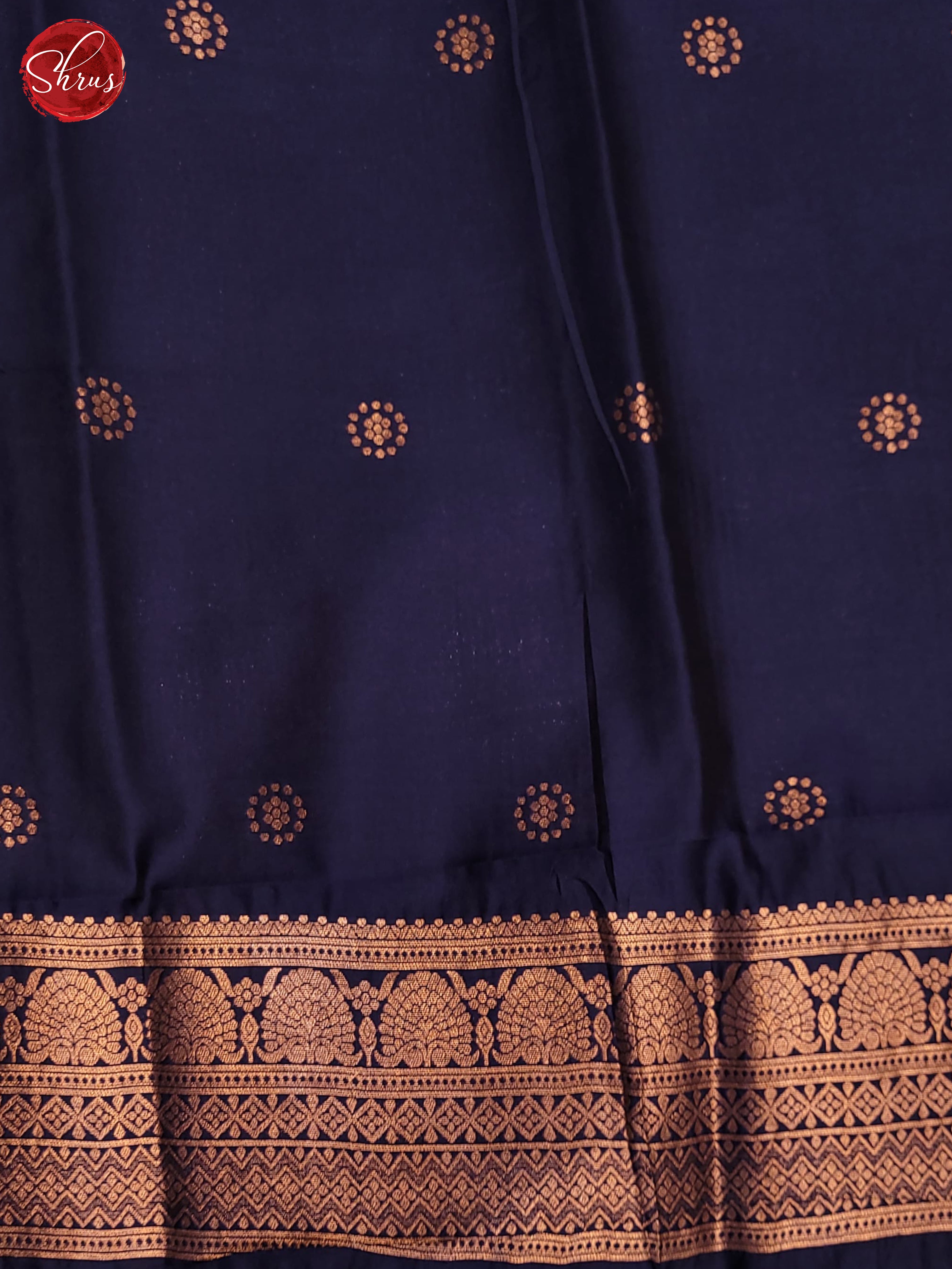 NAvy Blue(Single Tone) - Semi Softsilk Saree - Shop on ShrusEternity.com