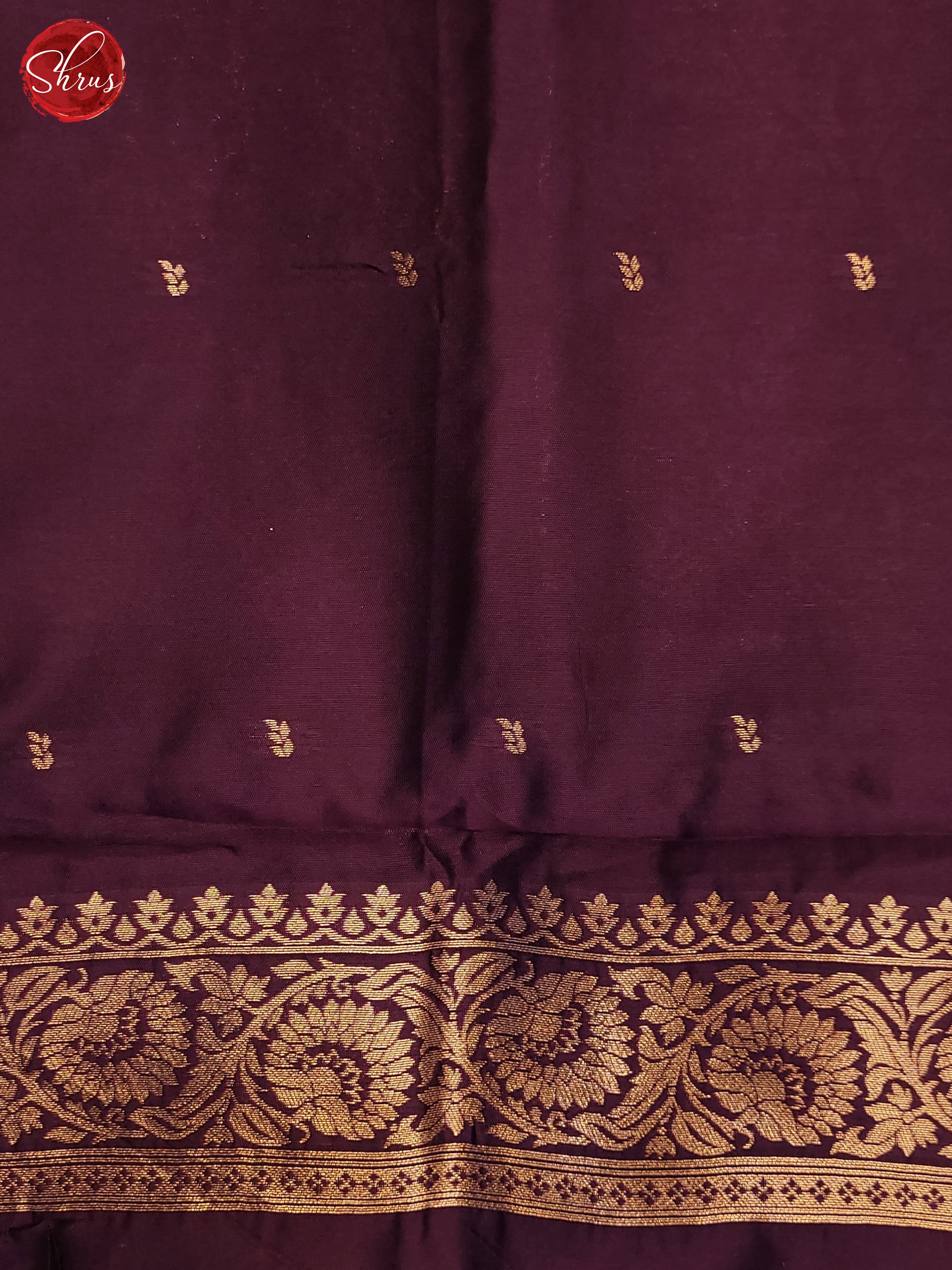 Wine(SIngle Tone) - Semi Softsilk Saree - Shop on ShrusEternity.com