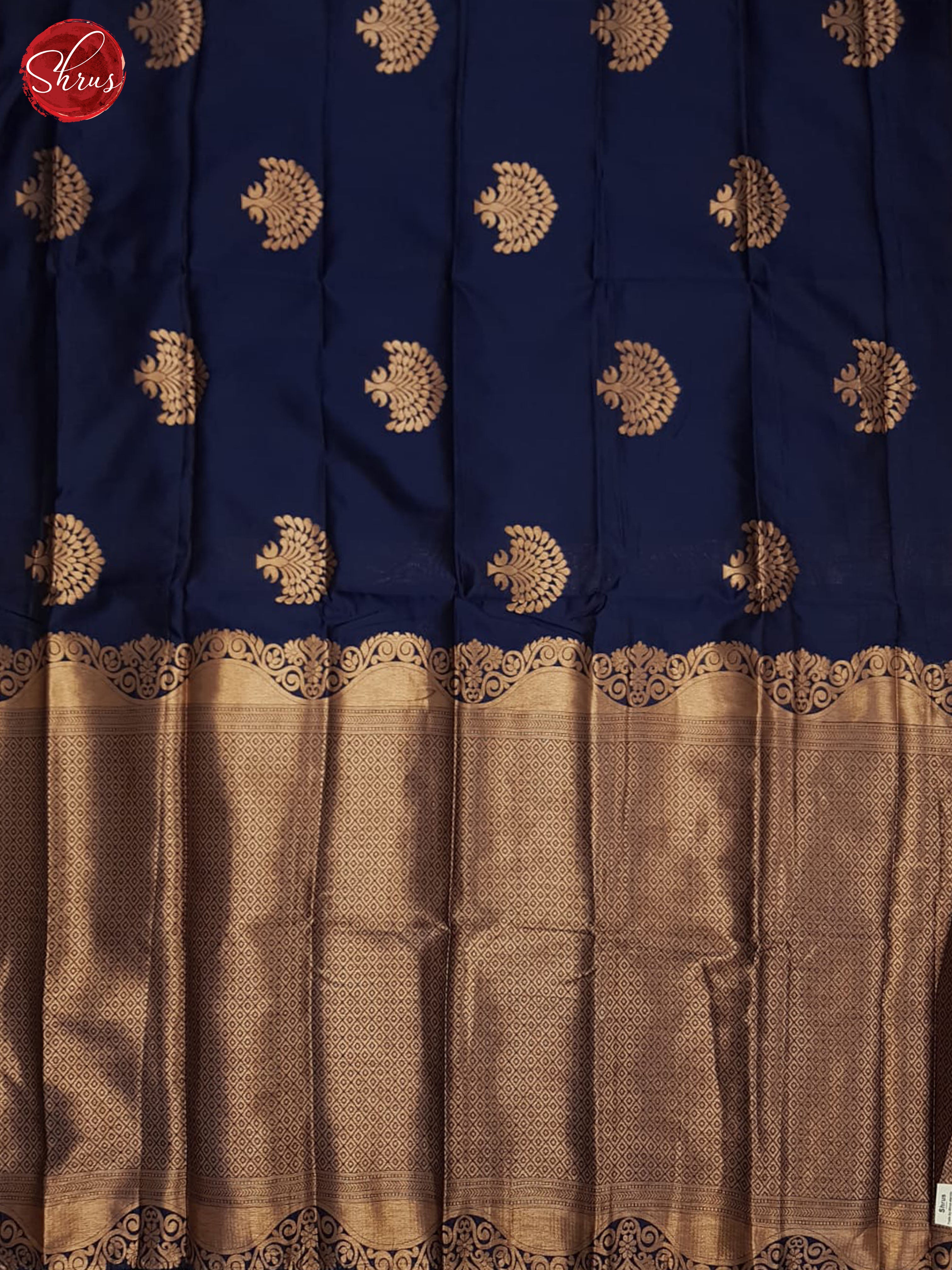 Blue(Single tone)- Semi soft silk saree - Shop on ShrusEternity.com