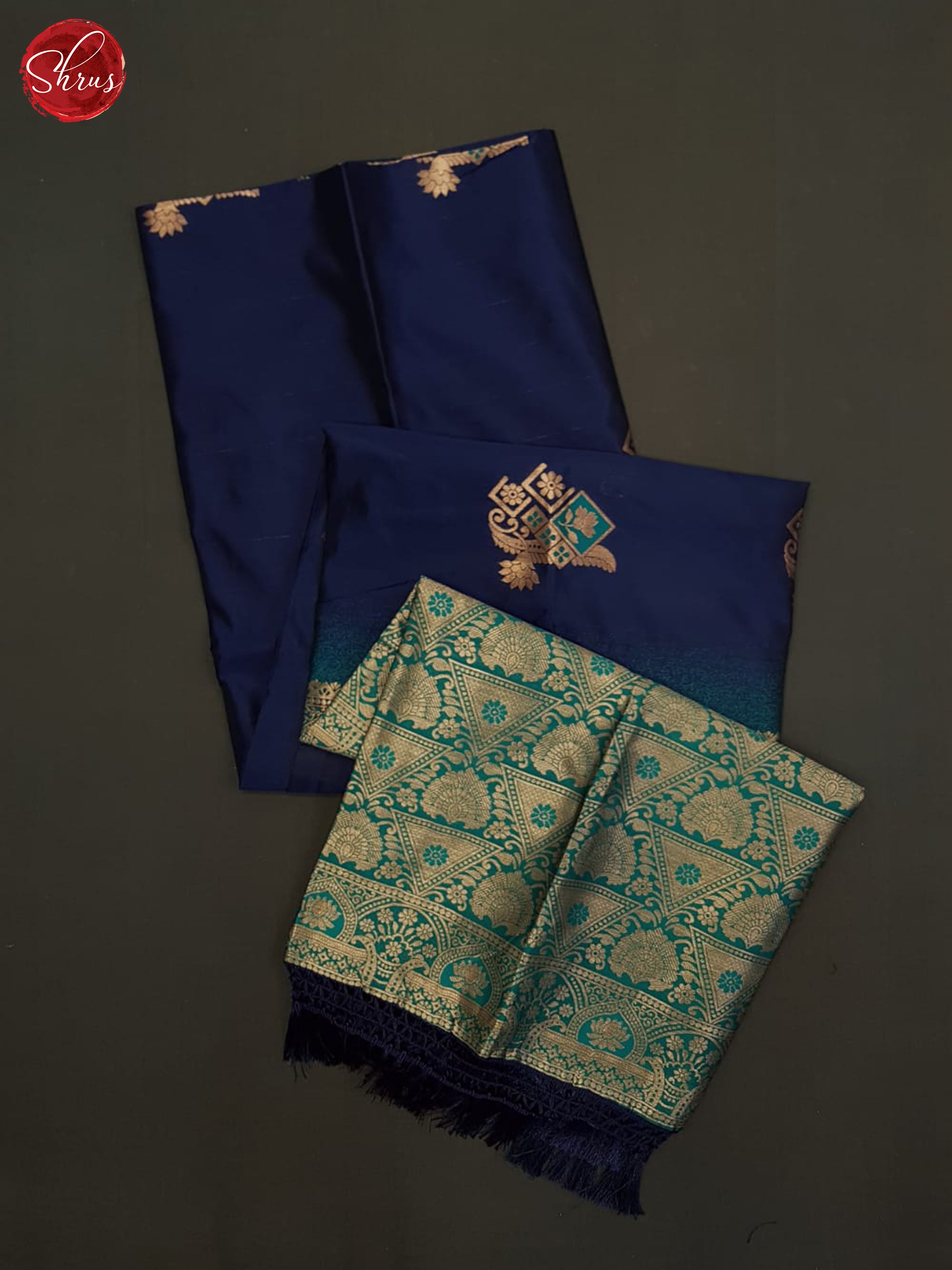 Blue And Green-SeMi soft silk saree - Shop on ShrusEternity.com