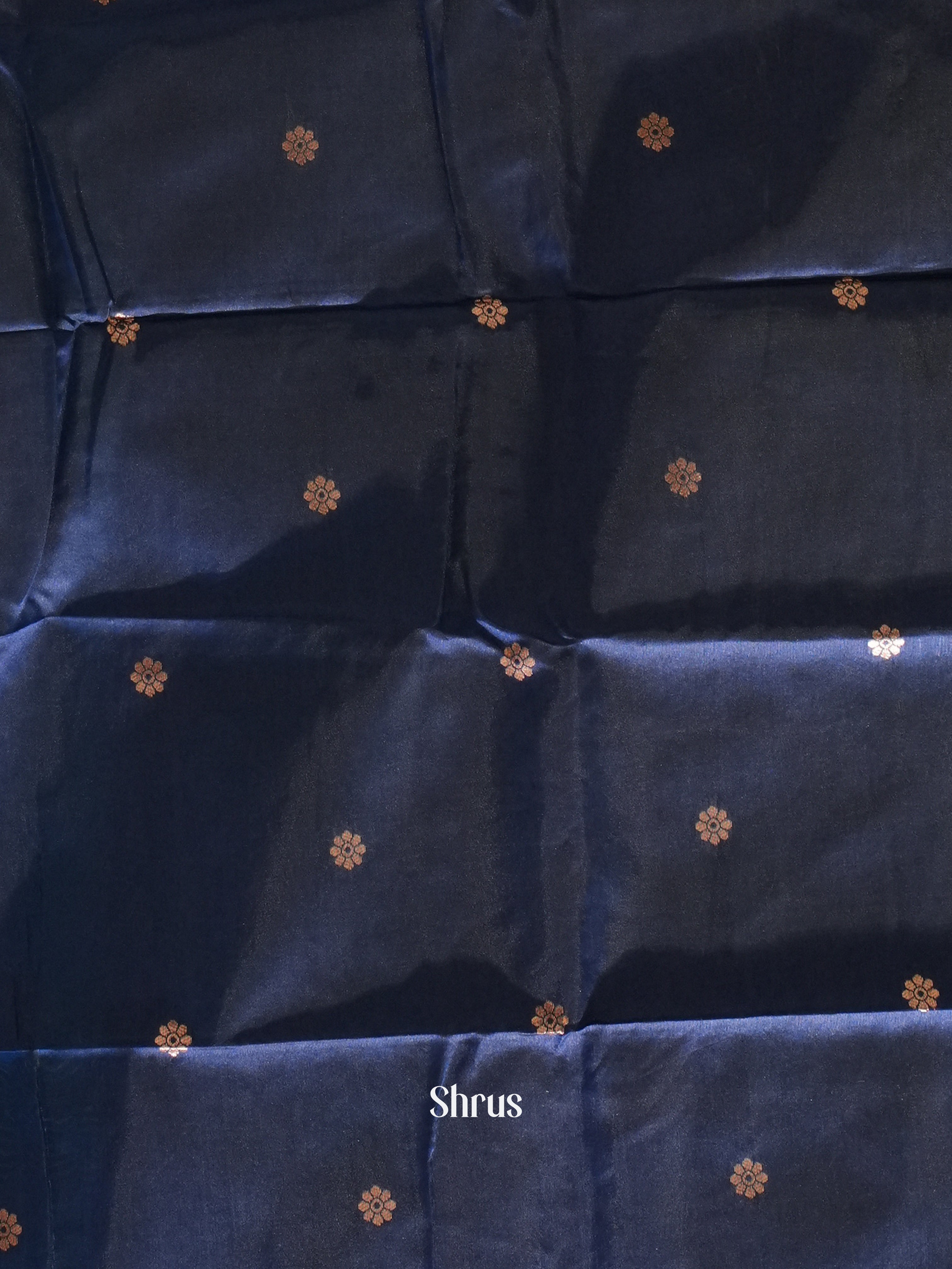 Peacock Neck And Blue - Semi Soft Silk Saree