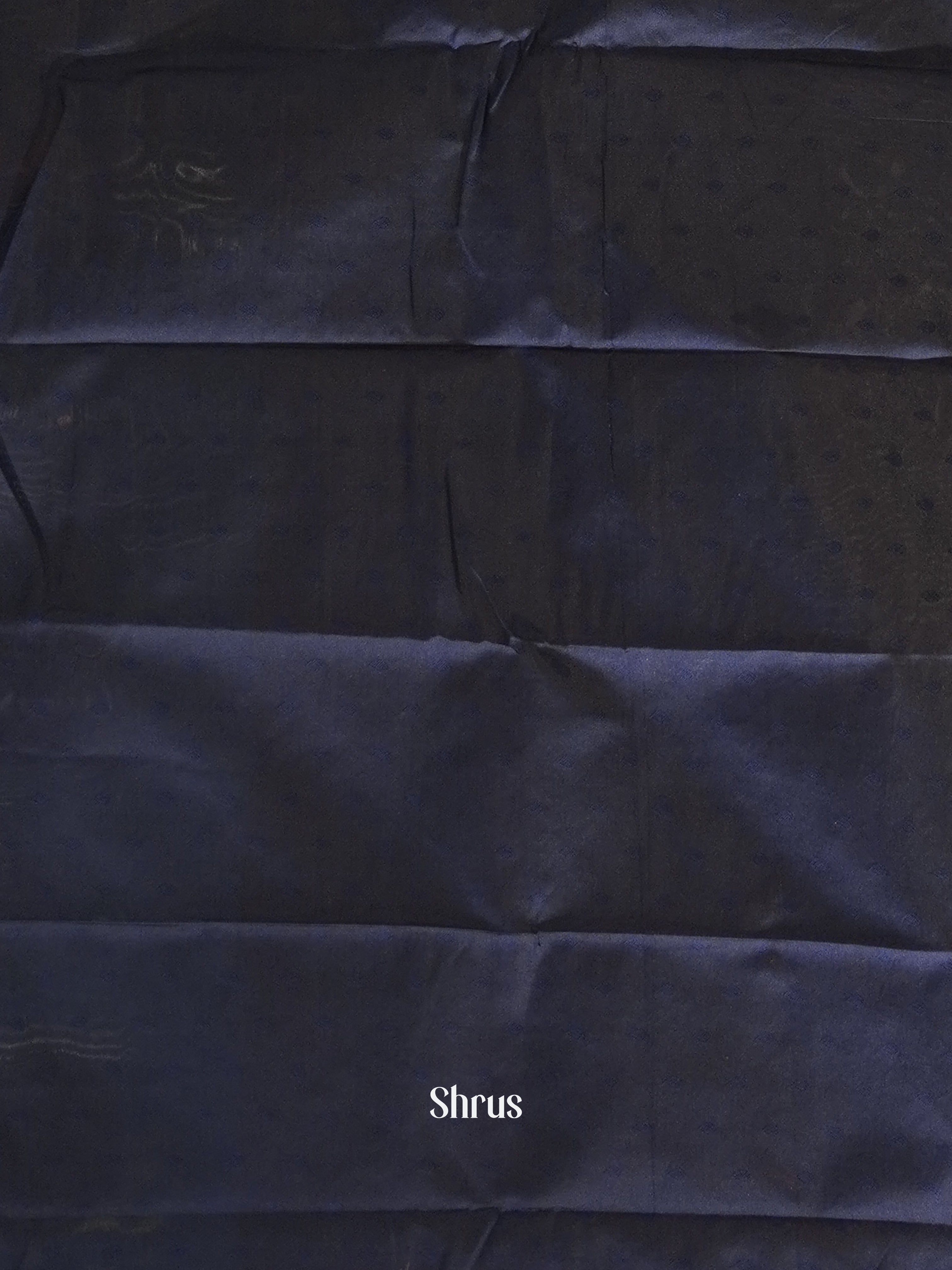 Blue & Navy Blue- Semi Softsilk Saree