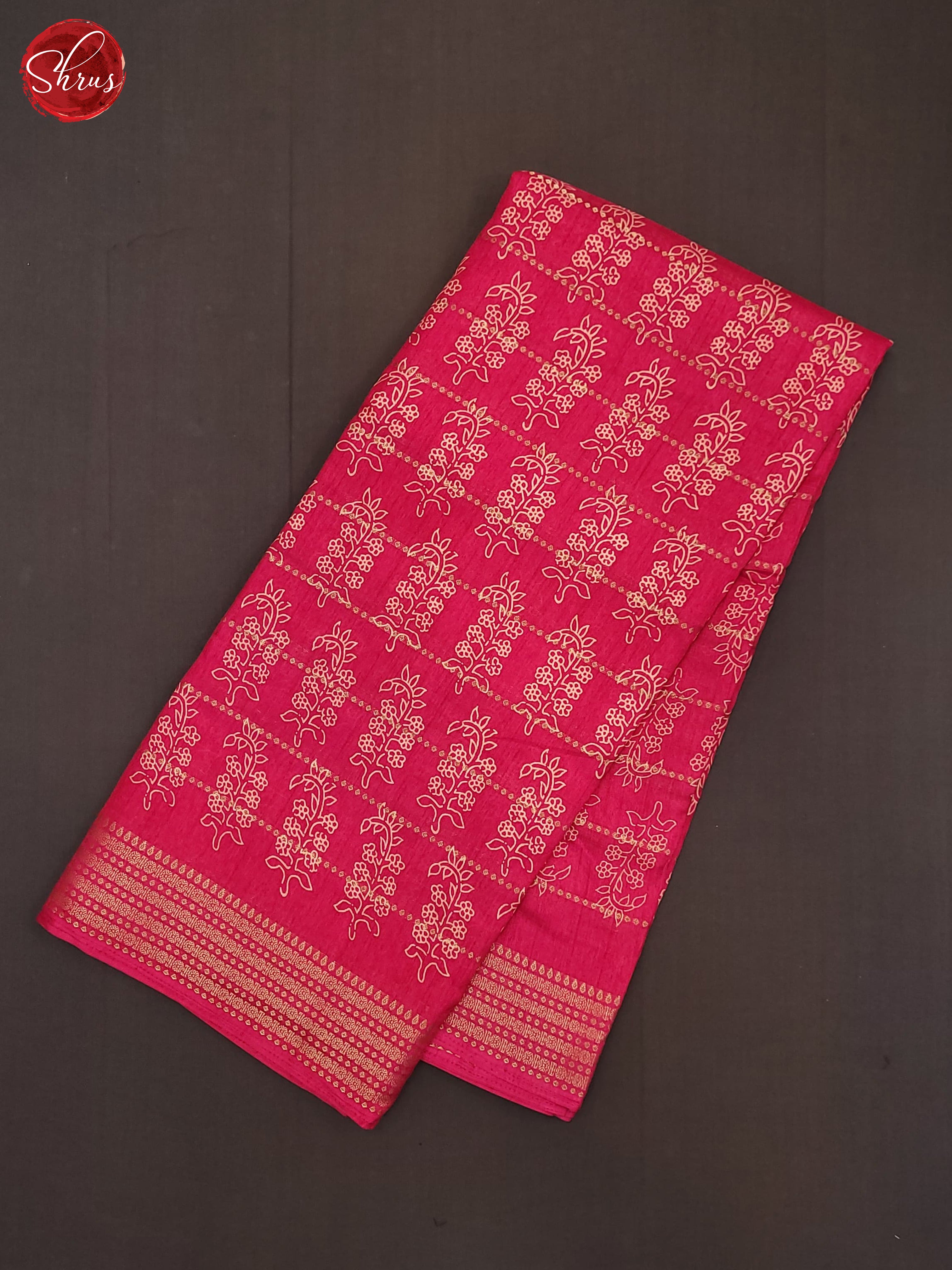 Pink(Single Tone)- Semi Crepe Saree - Shop on ShrusEternity.com