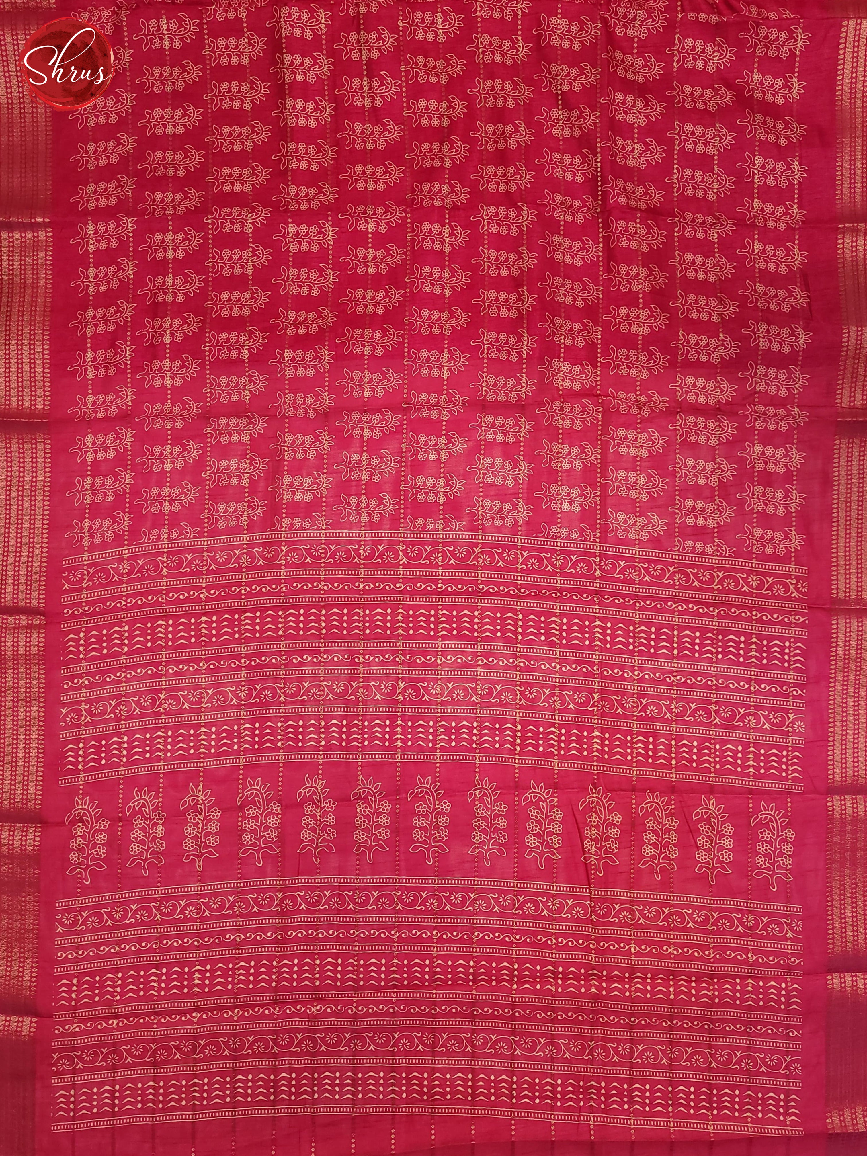 Pink(Single Tone)- Semi Crepe Saree - Shop on ShrusEternity.com