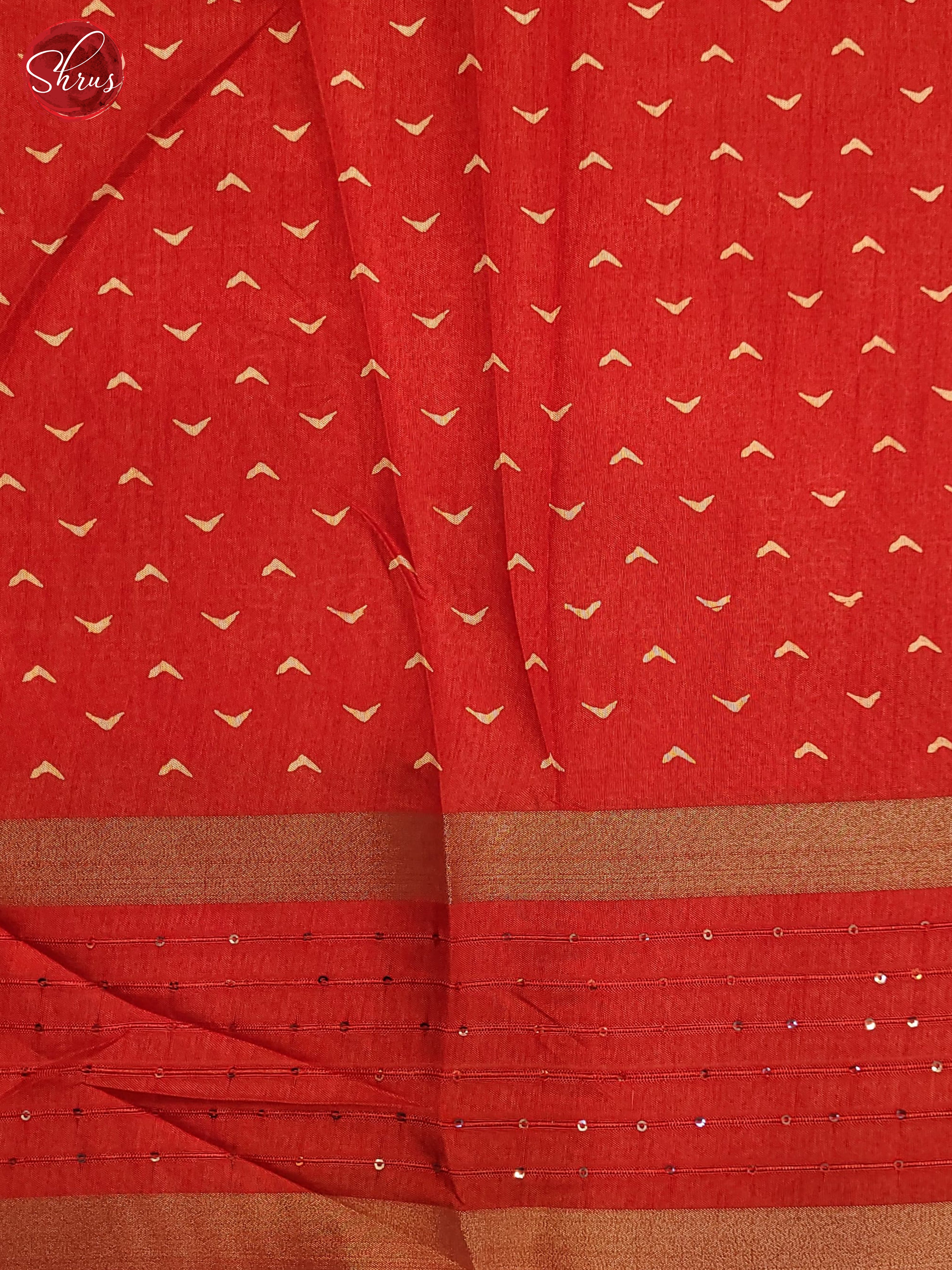 Red(Single Tone) - Semi Crepe Saree - Shop on ShrusEternity.com