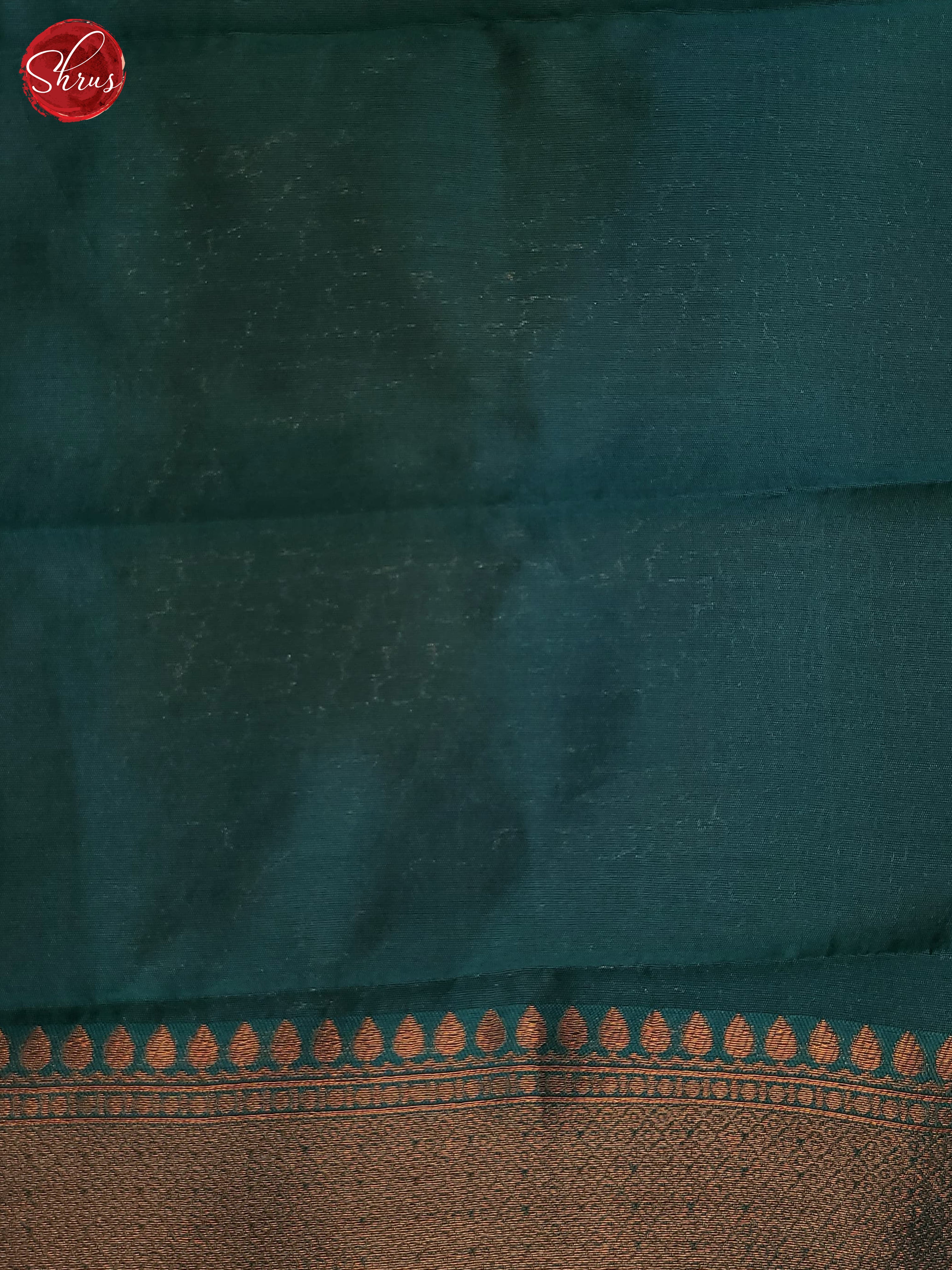 Red & Peacock green- Semi Kanchipuram Saree - Shop on ShrusEternity.com