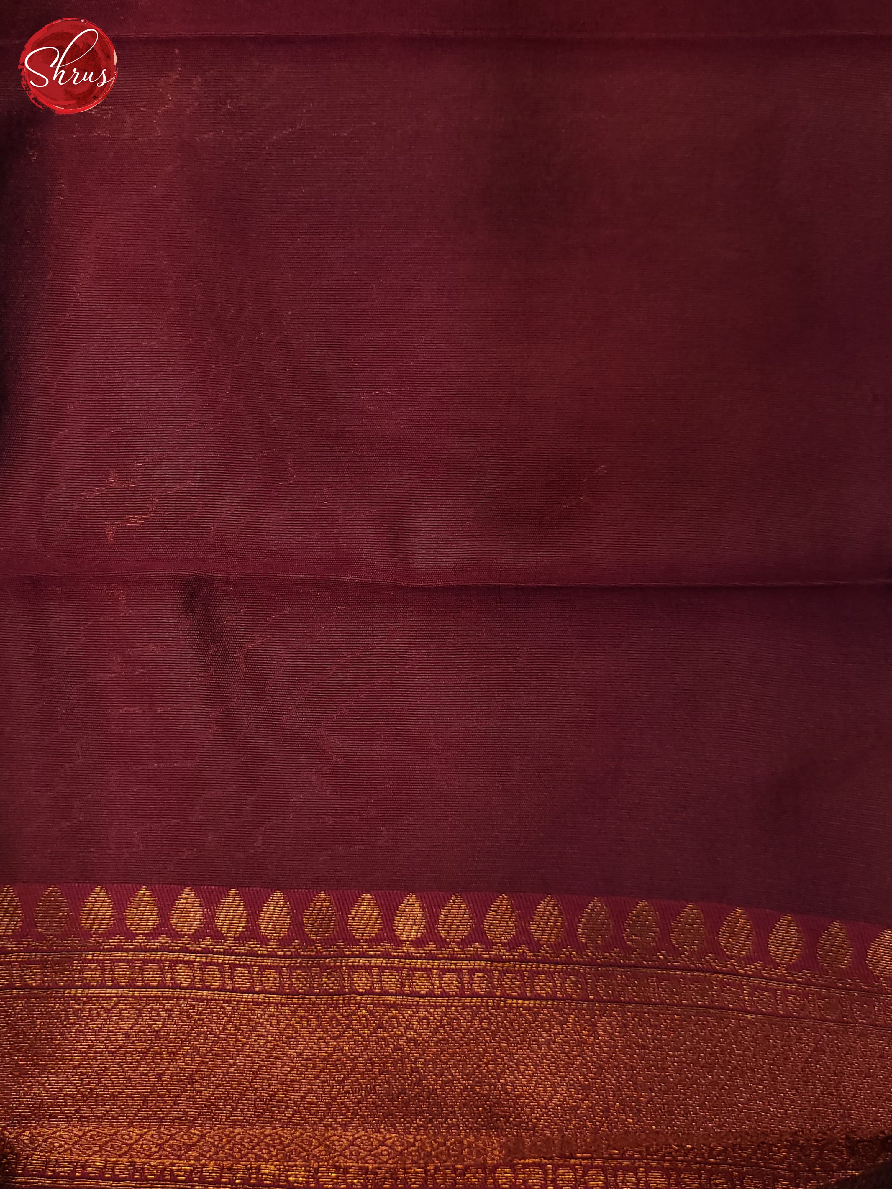 Bottle Green & Maroon- Semi Kanchipuram Saree - Shop on ShrusEternity.com