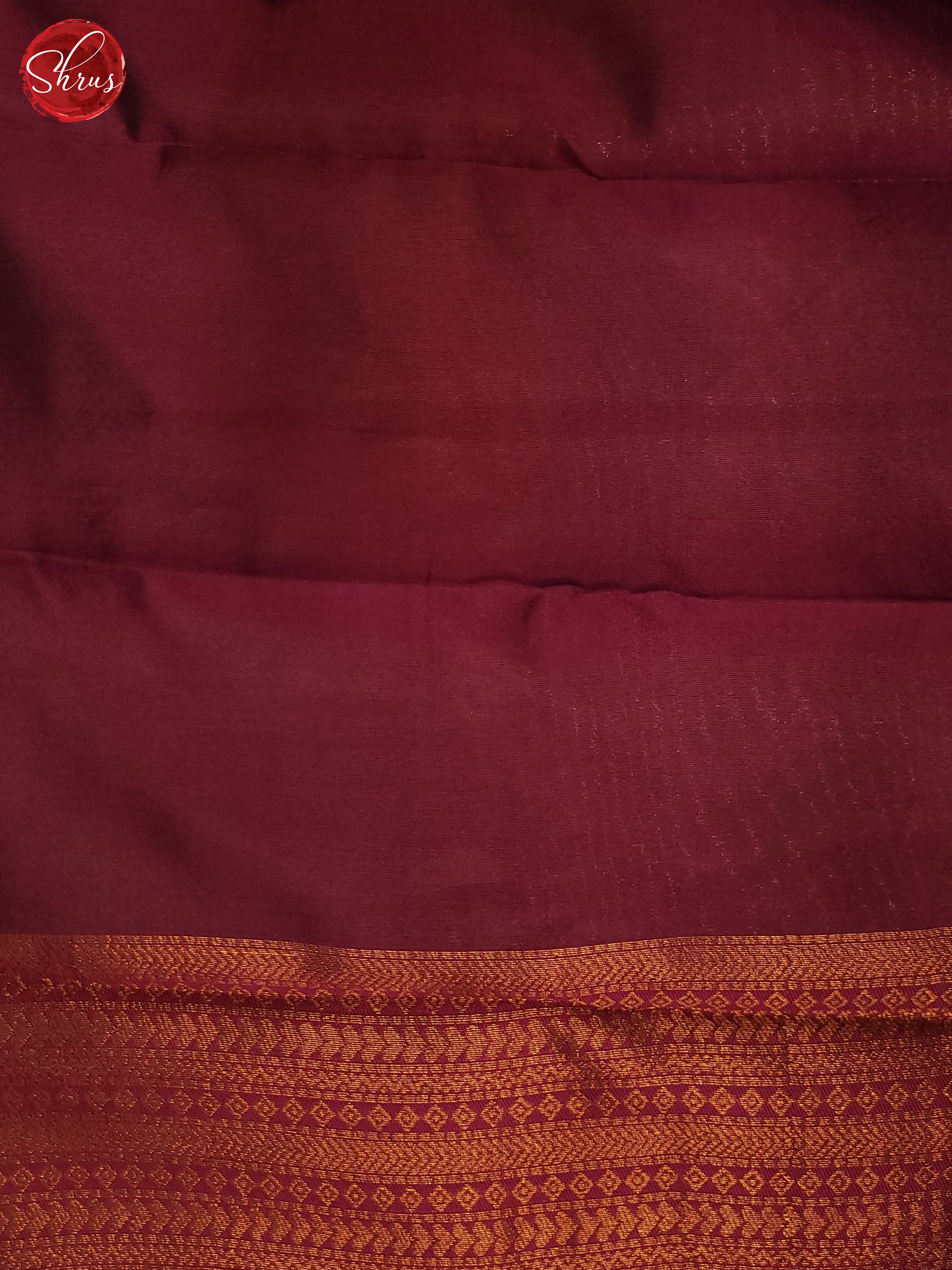 German Blue & Maroon - Semi Kanchipuram Saree - Shop on ShrusEternity.com