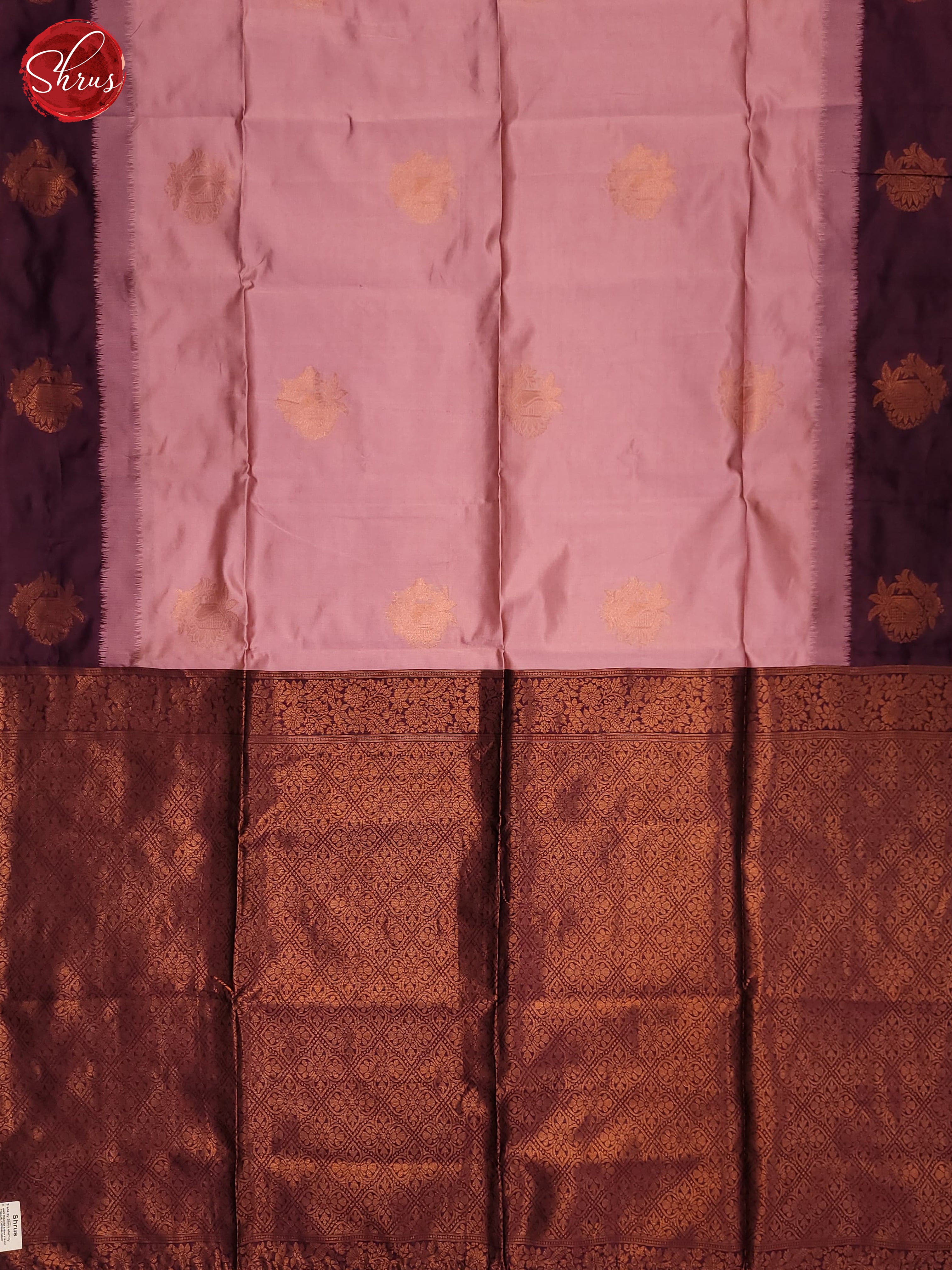 Lavender & Wine - Semi Softsilk Saree - Shop on ShrusEternity.com