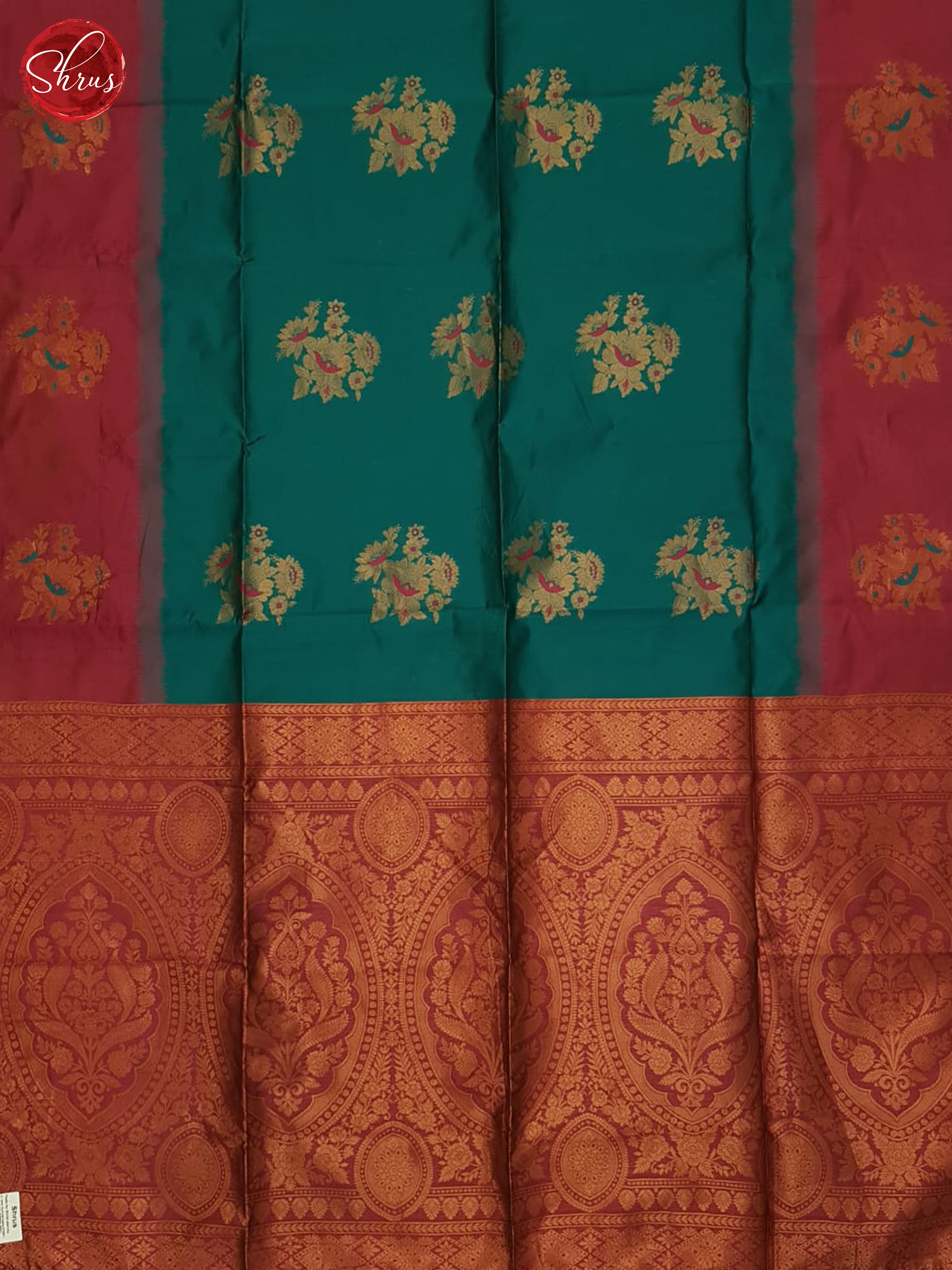 Green & Pink- Semi Softsilk Saree - Shop on ShrusEternity.com