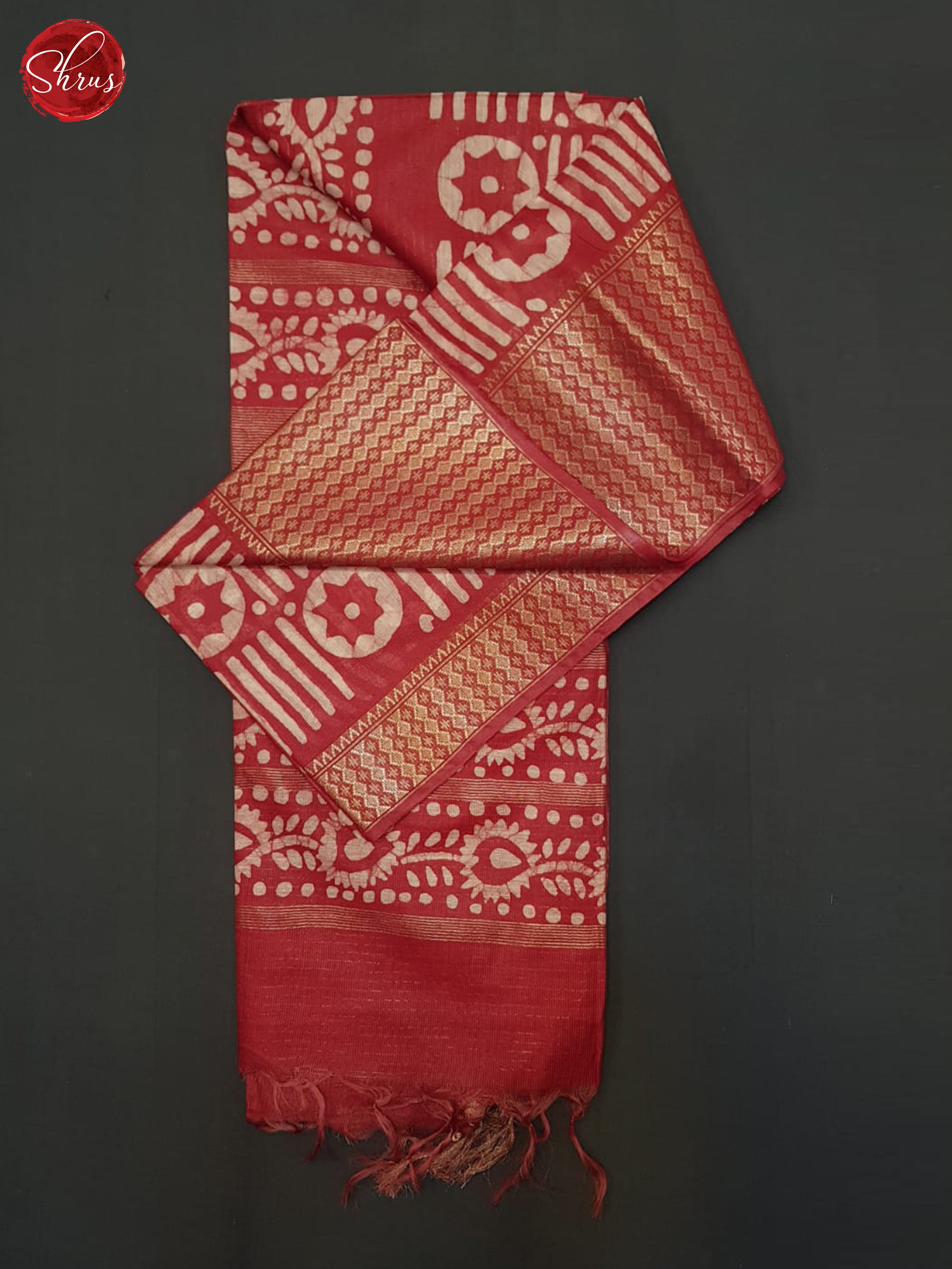 Red(single tone) - Bhatik Saree - Shop on ShrusEternity.com