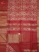 Red(Single Tone) - Bhatik Saree - Shop on ShrusEternity.com