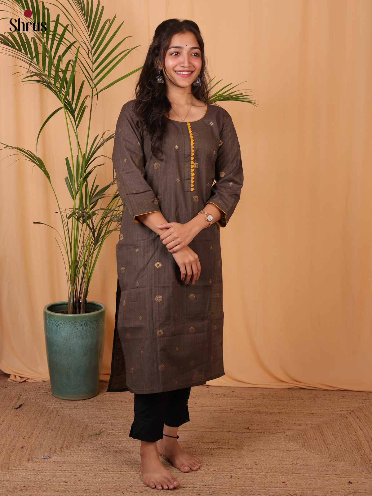 Brown - Readymade kurti