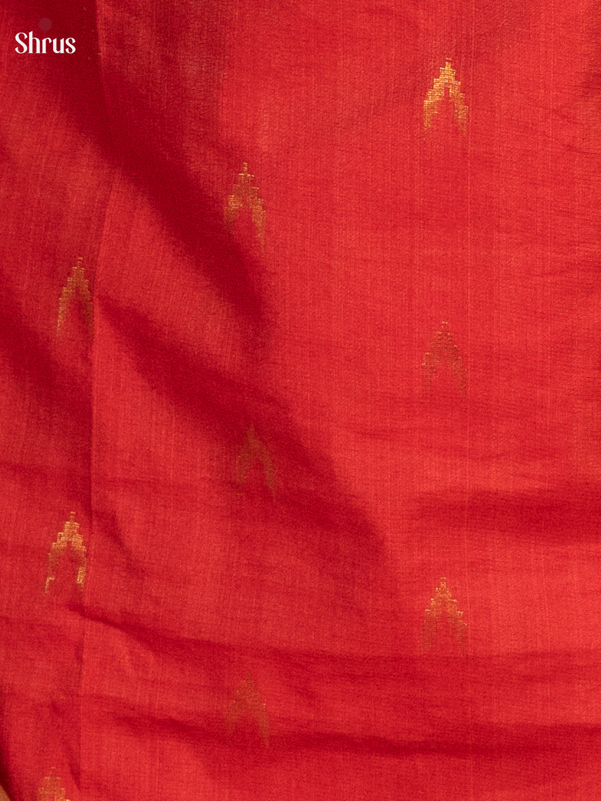 Red - Readymade zari butta kurti