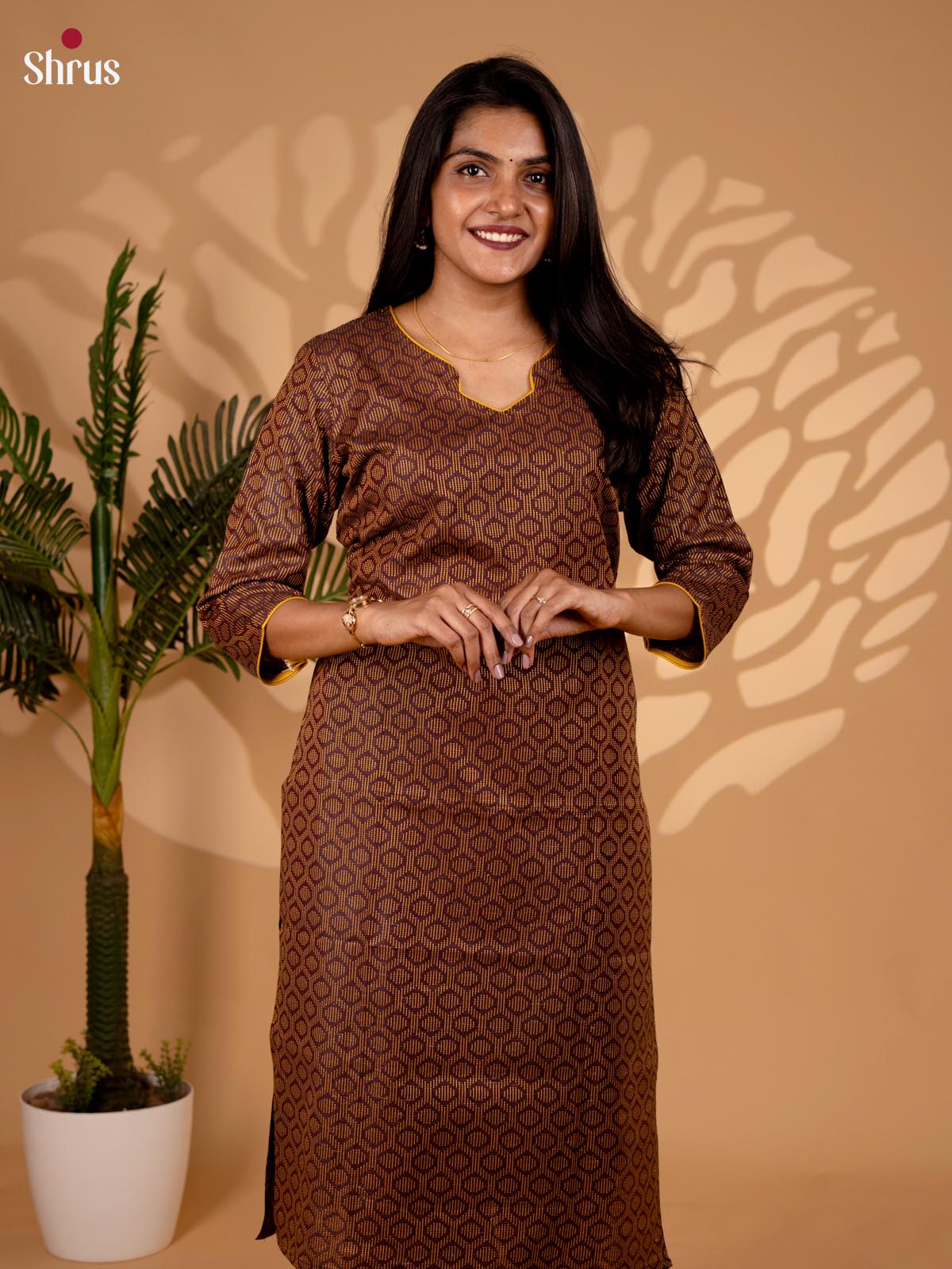 Brown - Readymade Kurti