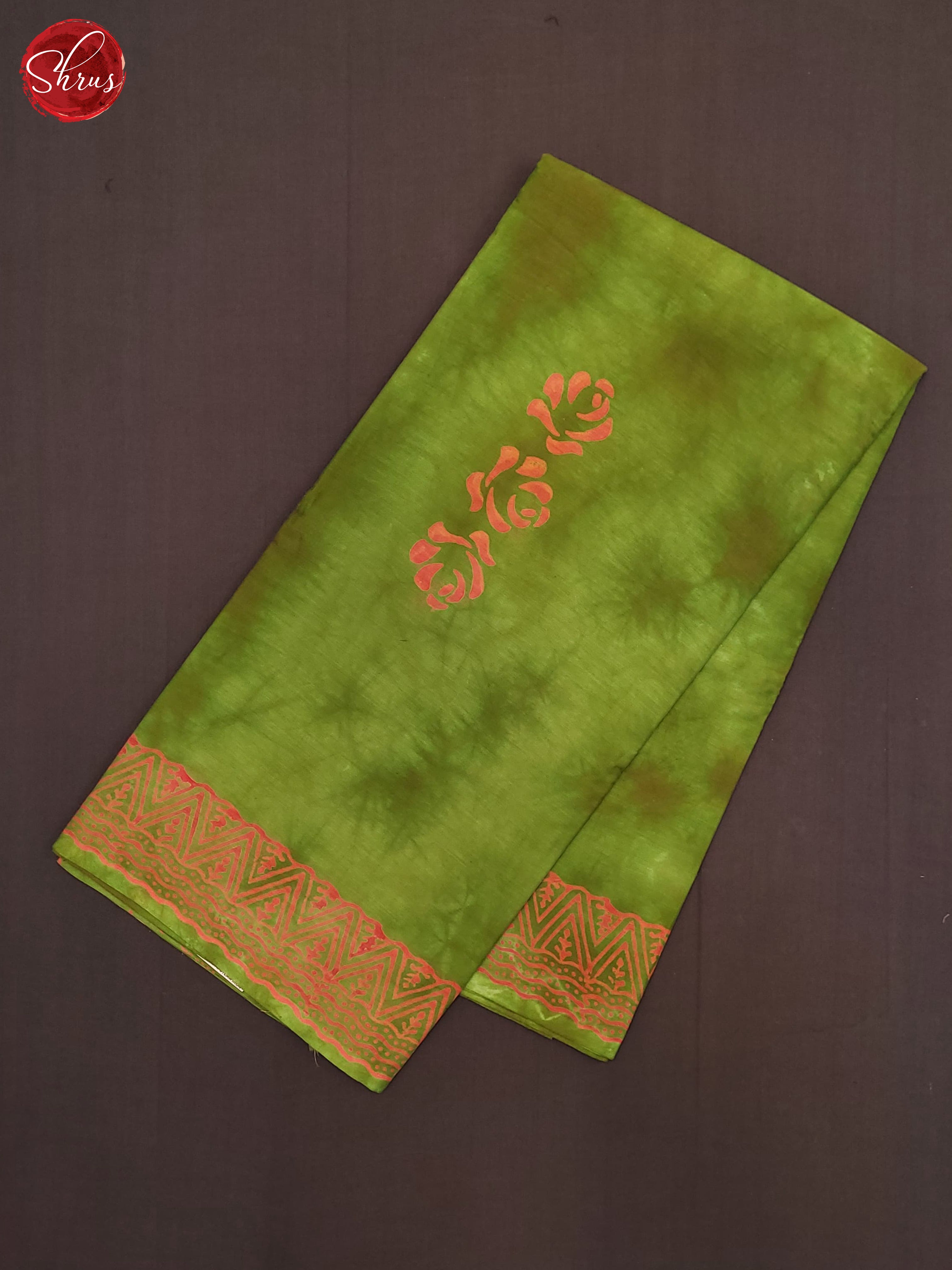 Green - Jaipur cotton Saree - Shop on ShrusEternity.com