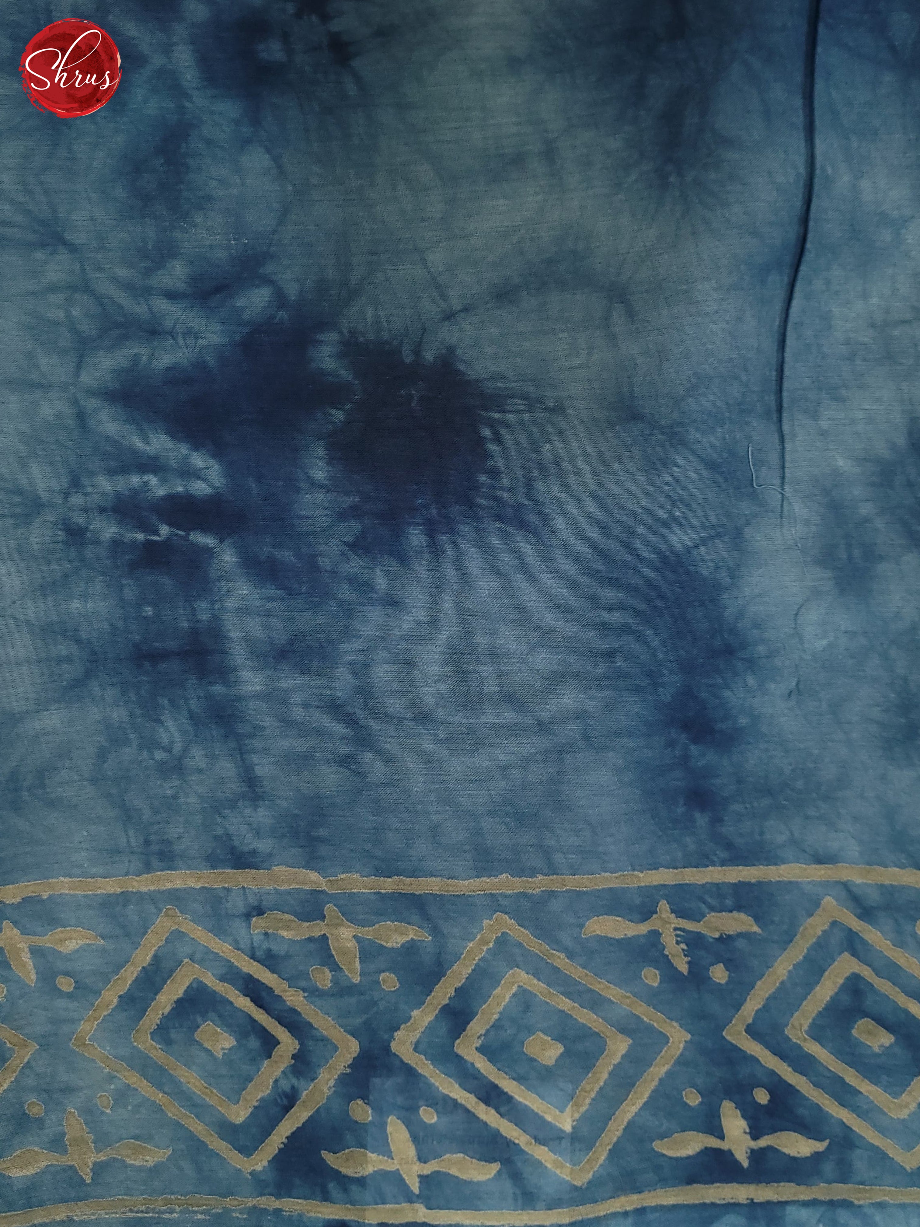 Dusty Blue - Jaipur cotton Saree - Shop on ShrusEternity.com