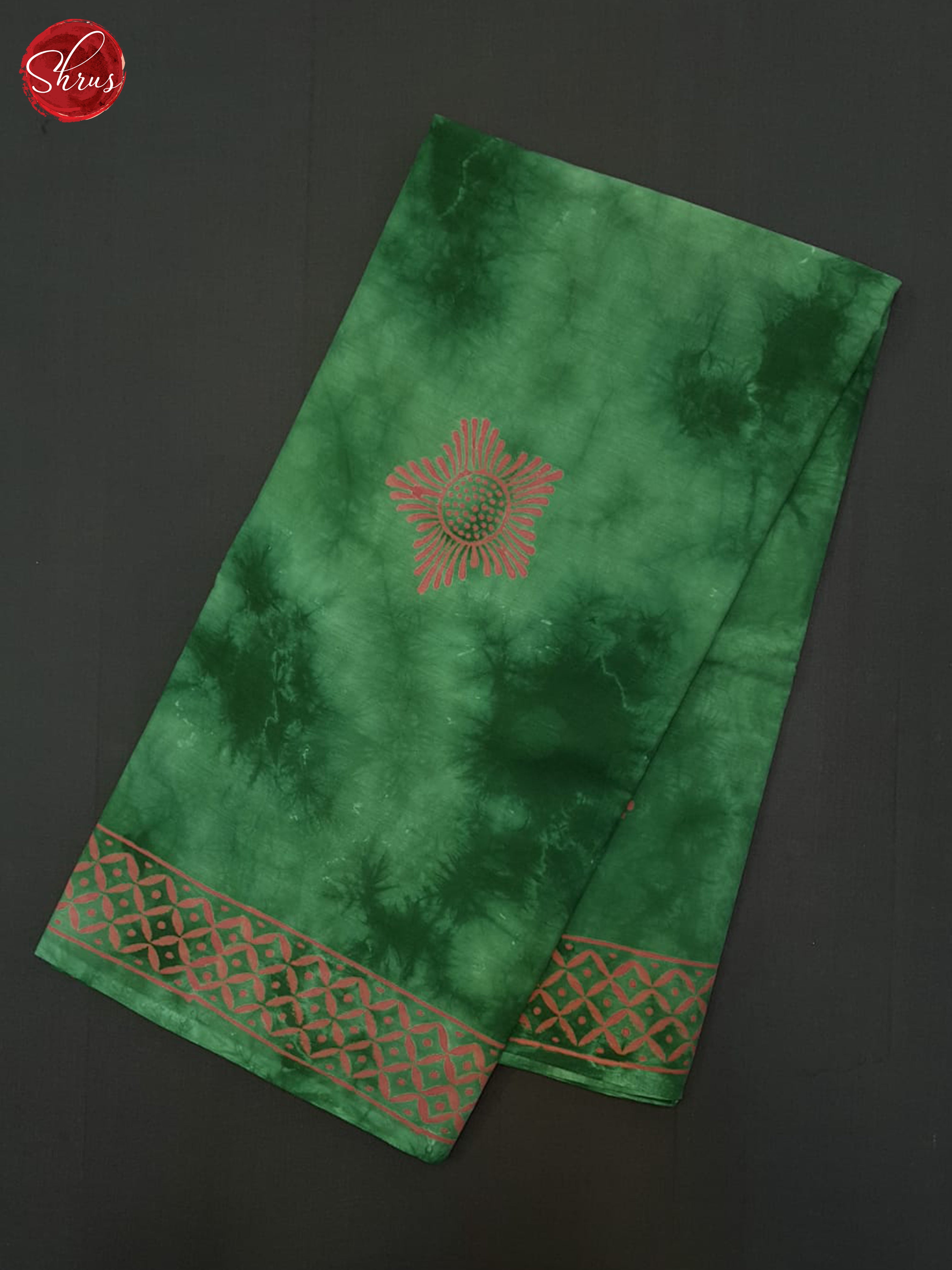 Green - Jaipur cotton Saree - Shop on ShrusEternity.com