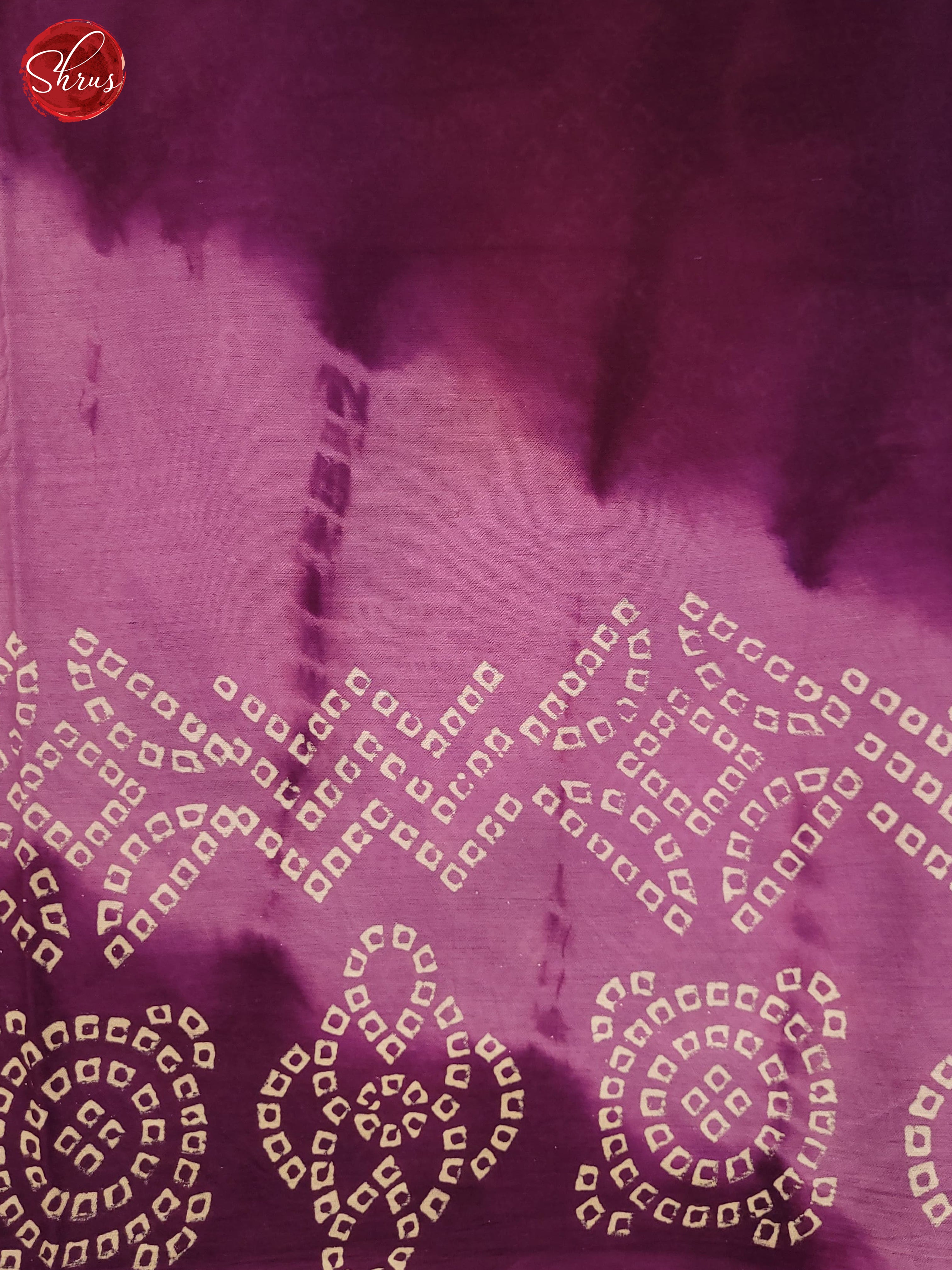 Purple & Mild Lavender - Jaipur cotton Saree - Shop on ShrusEternity.com