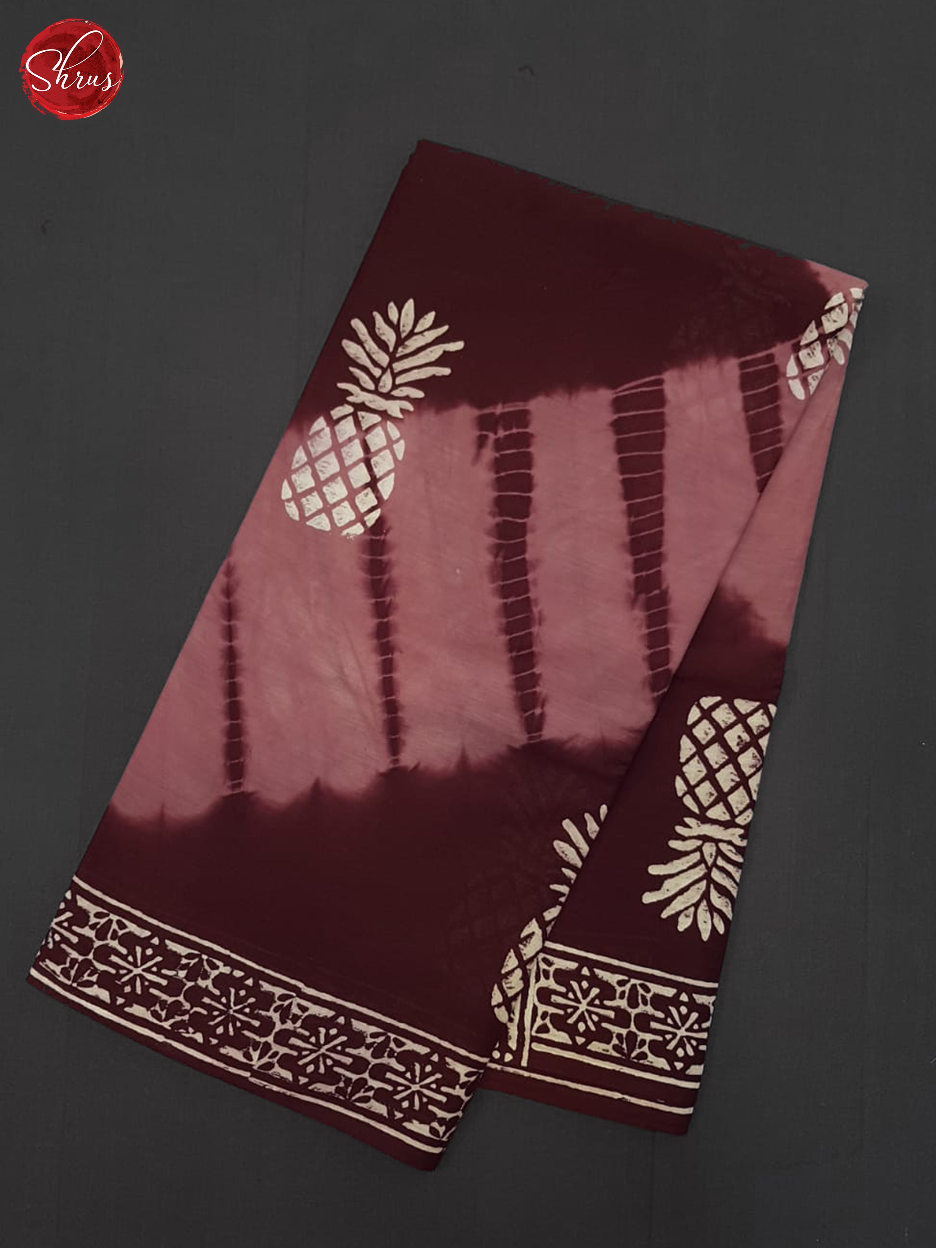 Light & Dark Brown - Jaipur cotton Saree - Shop on ShrusEternity.com