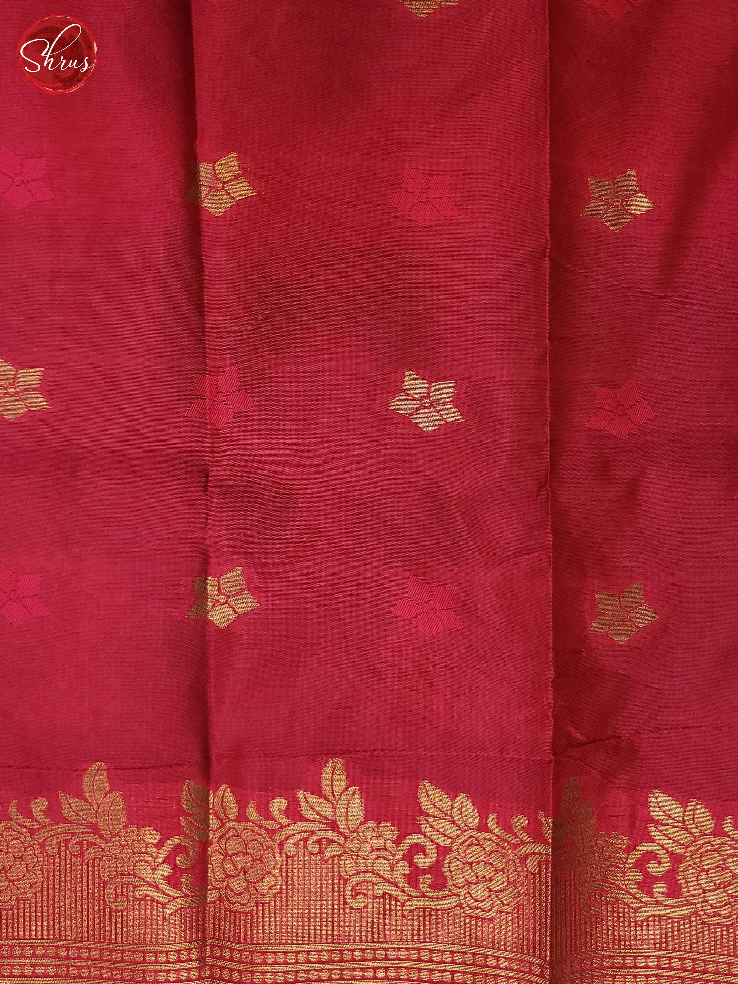 Bottle Green & Pink - Semi Softsilk Saree - Shop on ShrusEternity.com