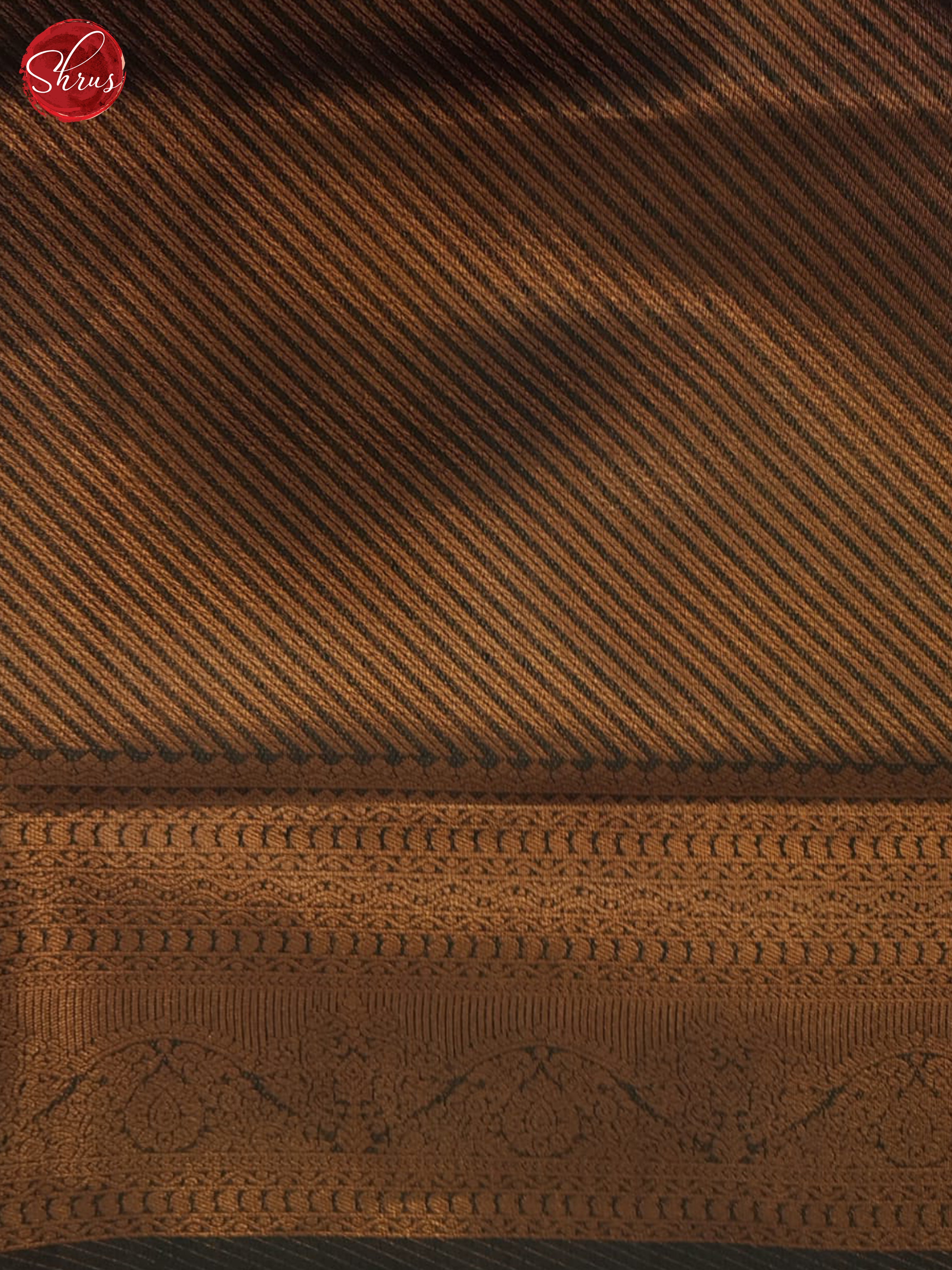 Brown & Green - Semi Kanchipuram Saree - Shop on ShrusEternity.com