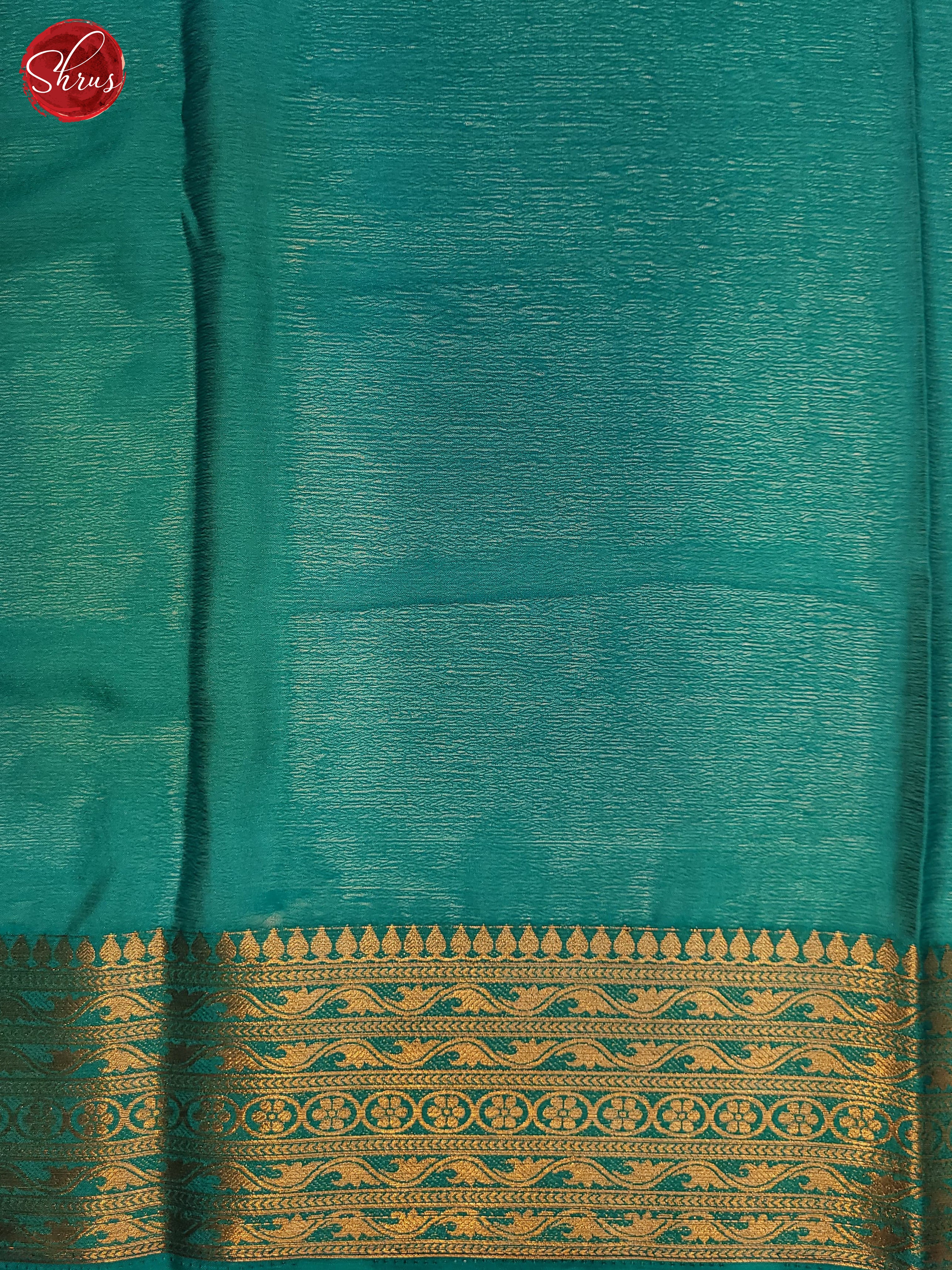 Cream & Blue- Semi Georgette Saree - Shop on ShrusEternity.com