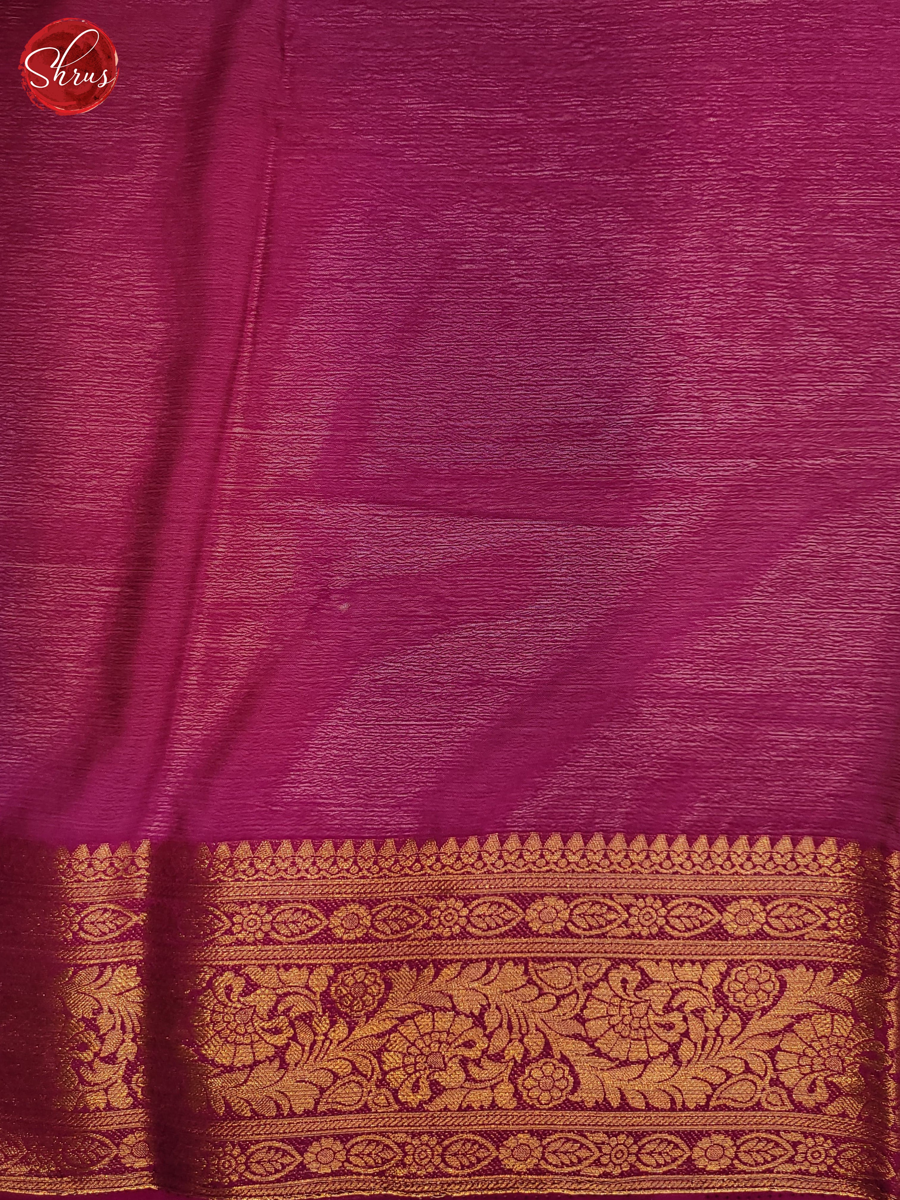 Baby Pink & Pink   - Semi Georgette Saree - Shop on ShrusEternity.com