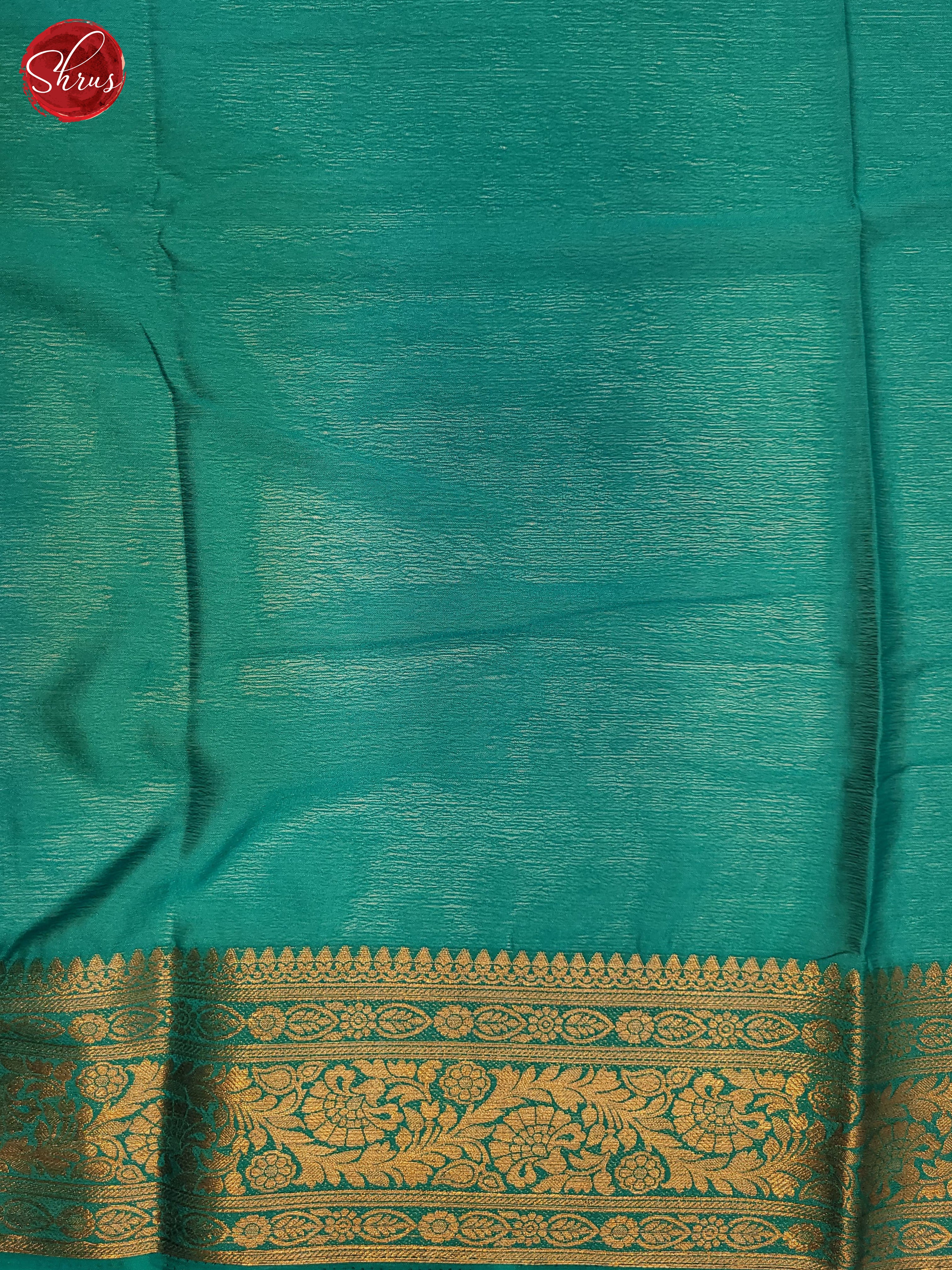 Cream & Blue - Semi Georgette Saree - Shop on ShrusEternity.com