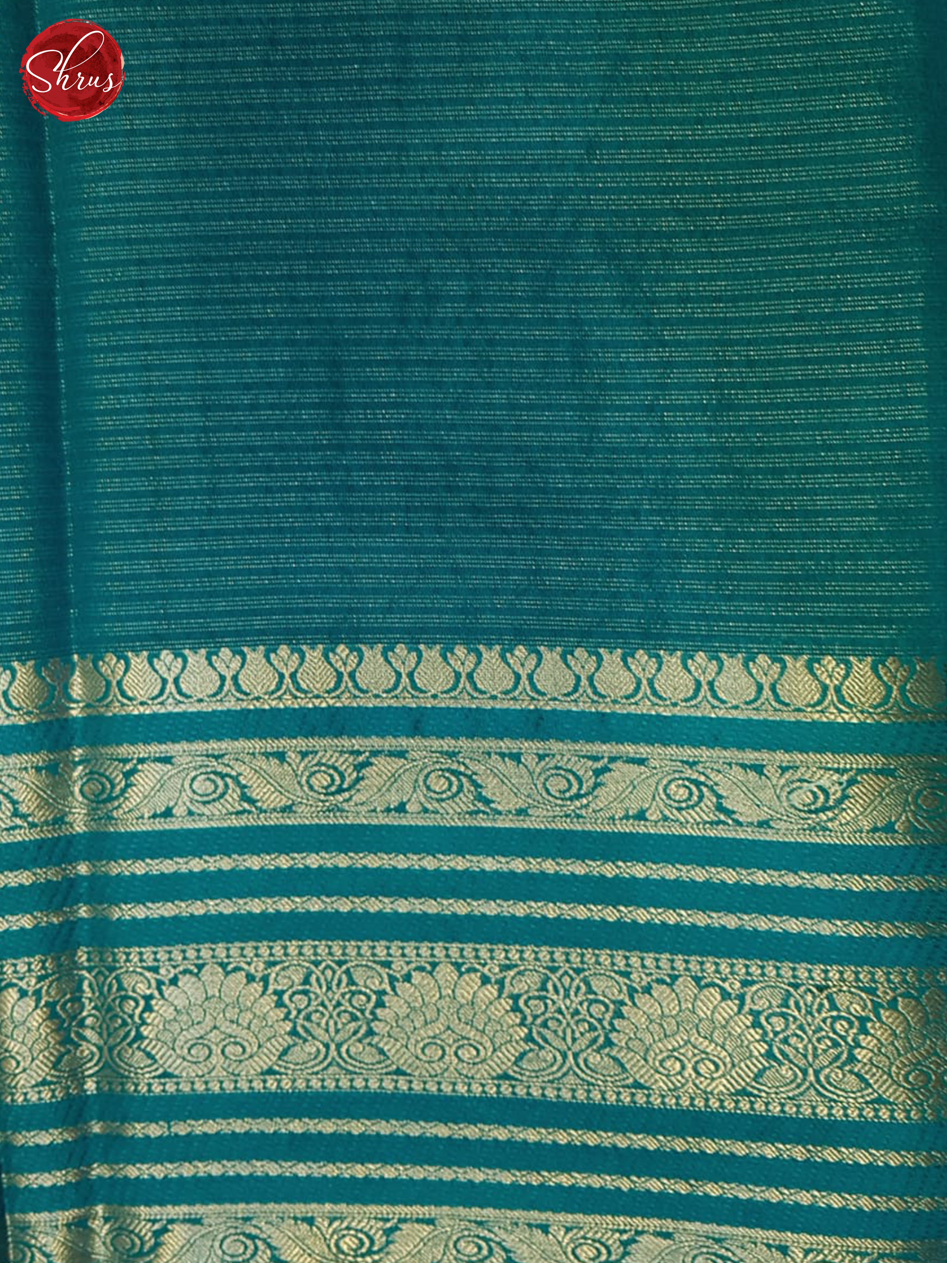 Brown & Blue - Semi Dupion Saree - Shop on ShrusEternity.com