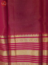 Blue & Pink- Semi Dupion Saree - Shop on ShrusEternity.com