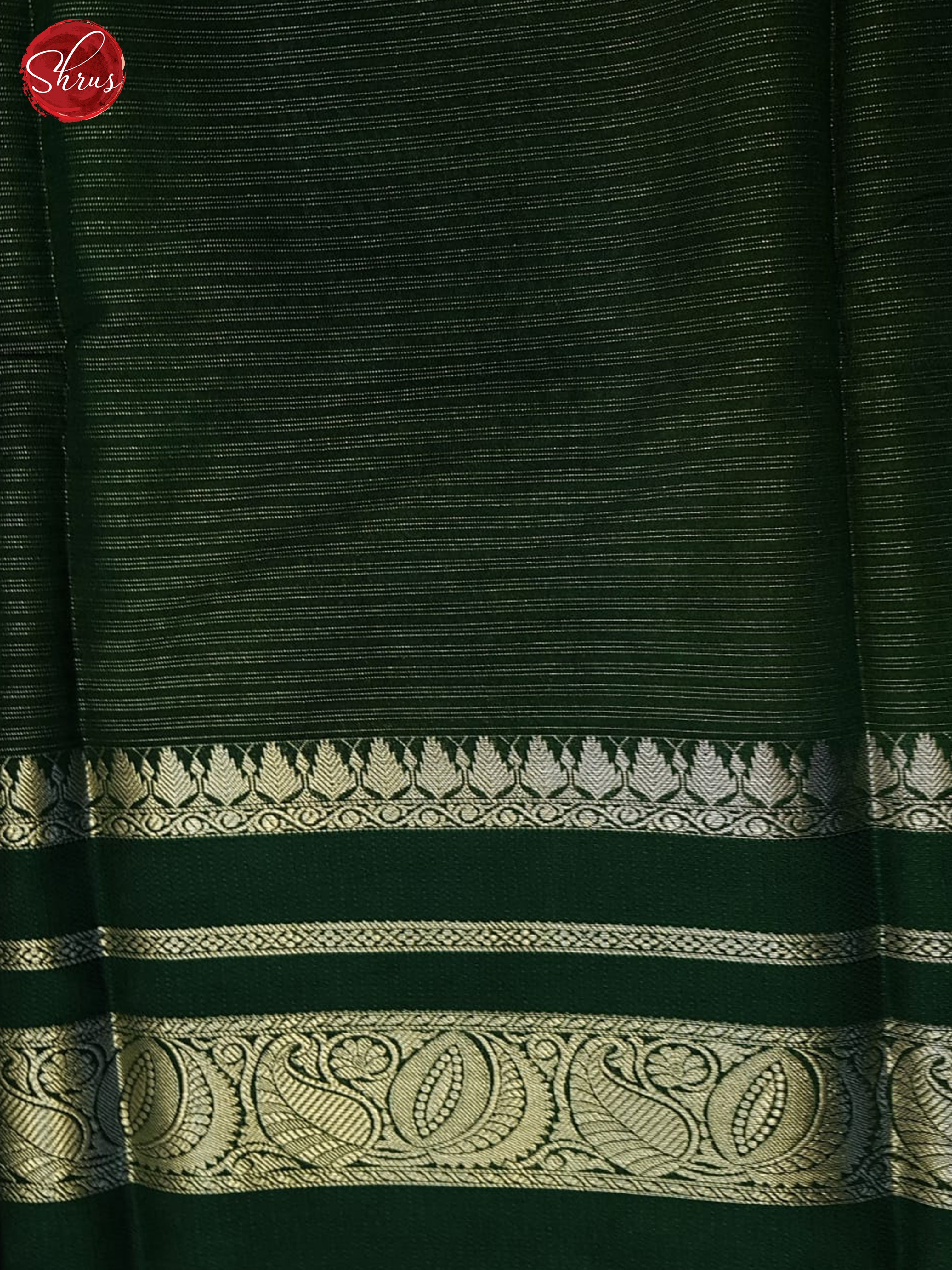 Yellow & Green - Semi Dupion Saree - Shop on ShrusEternity.com