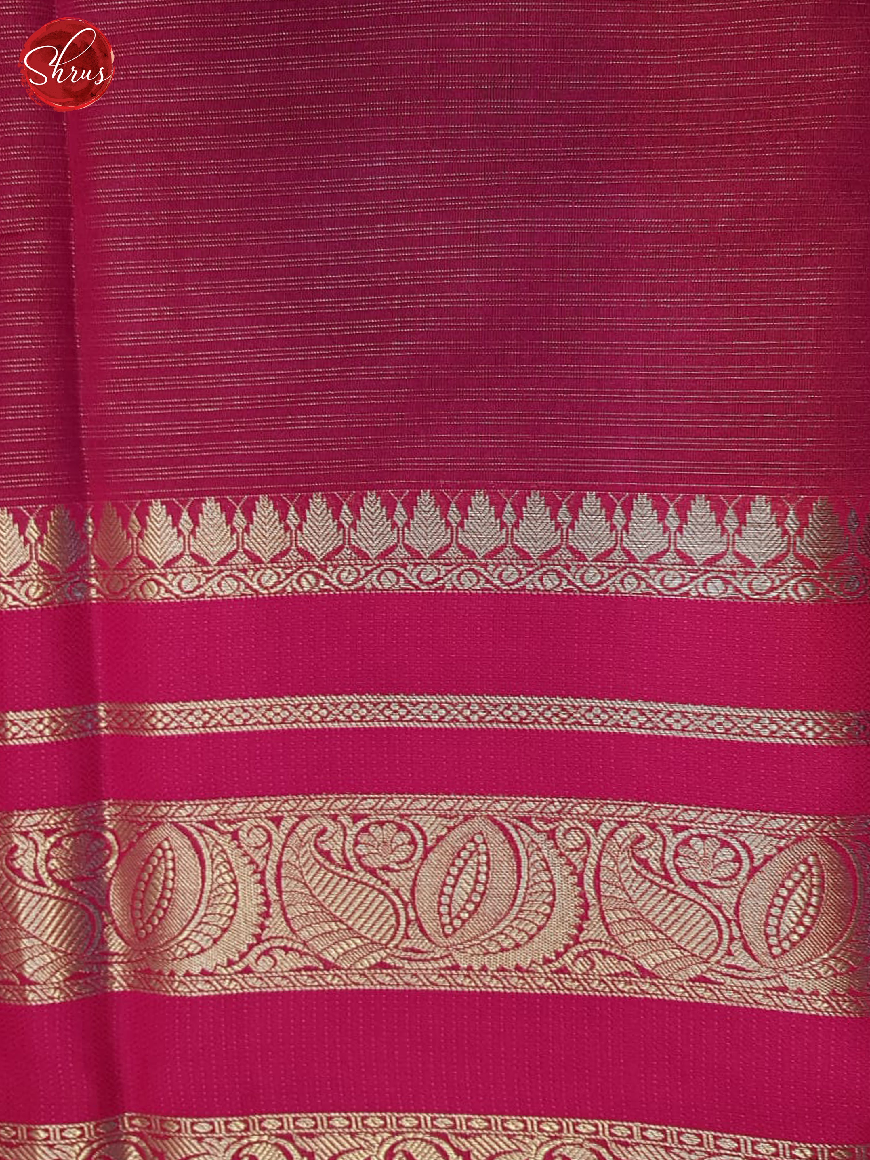 Blue & Pink- Semi Dupion Saree - Shop on ShrusEternity.com