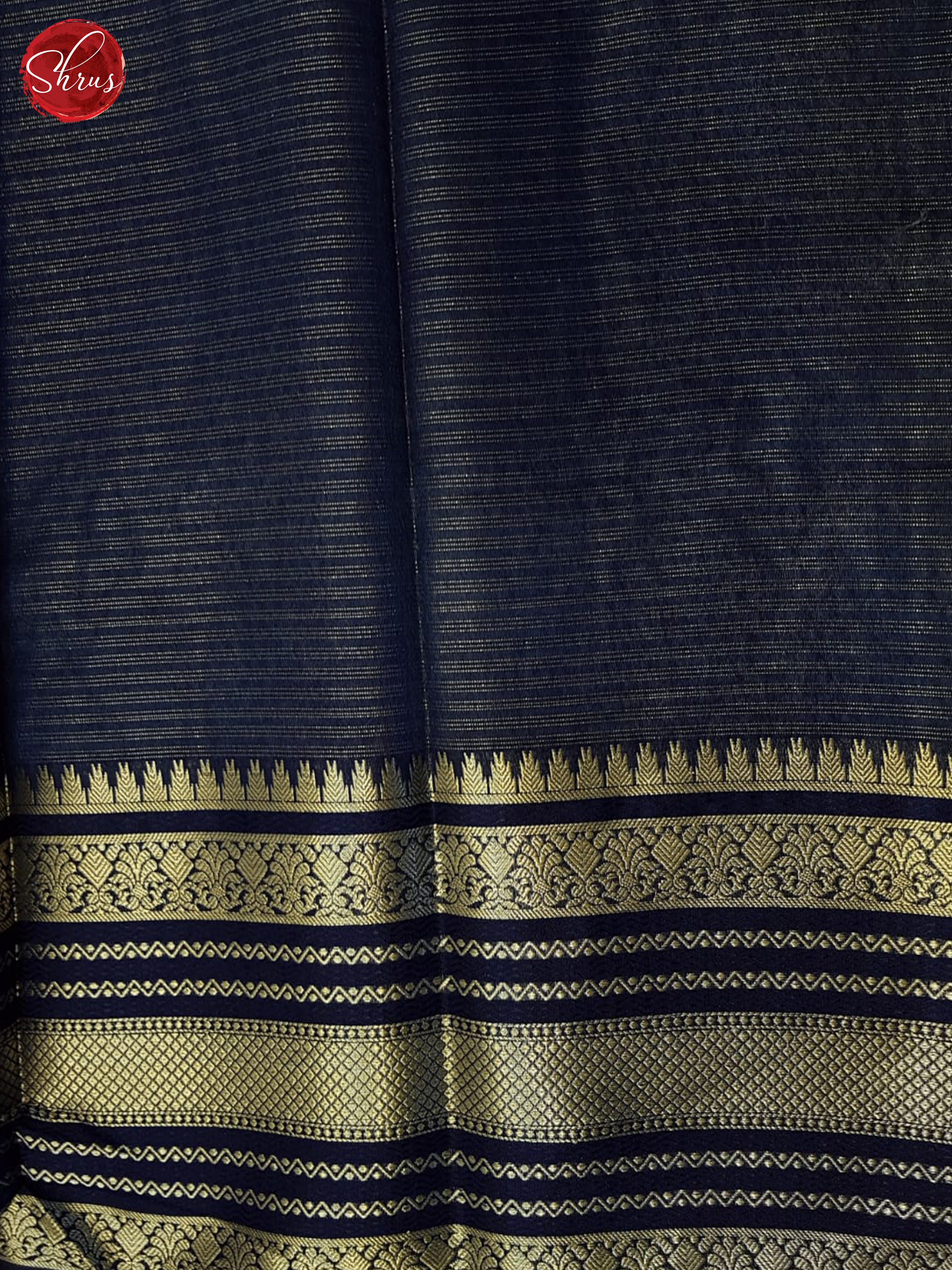 Ice Blue & Blue - Semi Dupion Saree - Shop on ShrusEternity.com